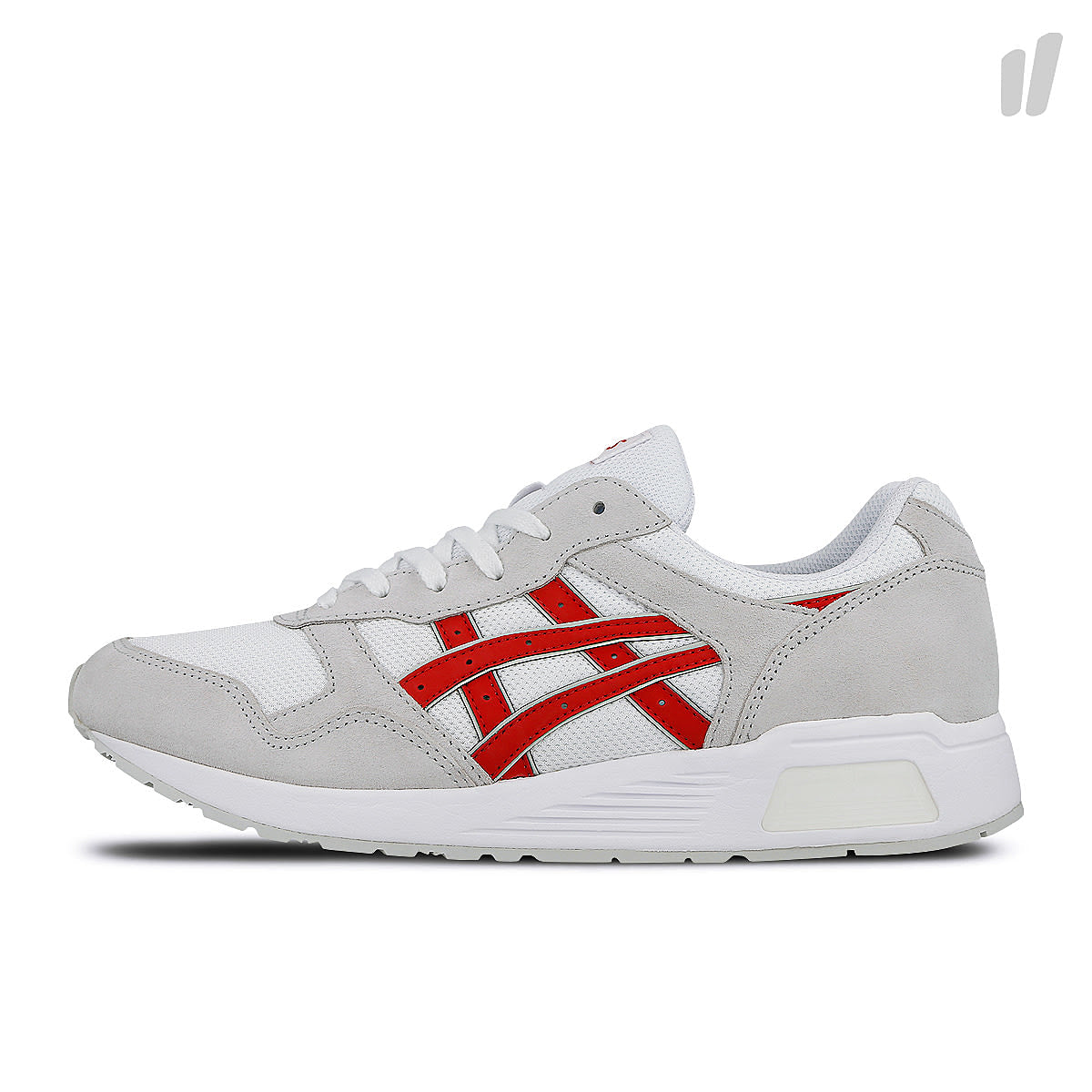 Asics lyte trainer White-Classic Red Sneakers 1201A006-101 | Overkill
