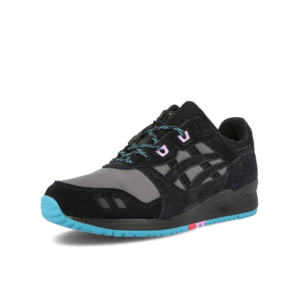 Asics gel lyte iii og g-tx Graphite Grey-Black Low Top Sneakers Close Up | Overkill