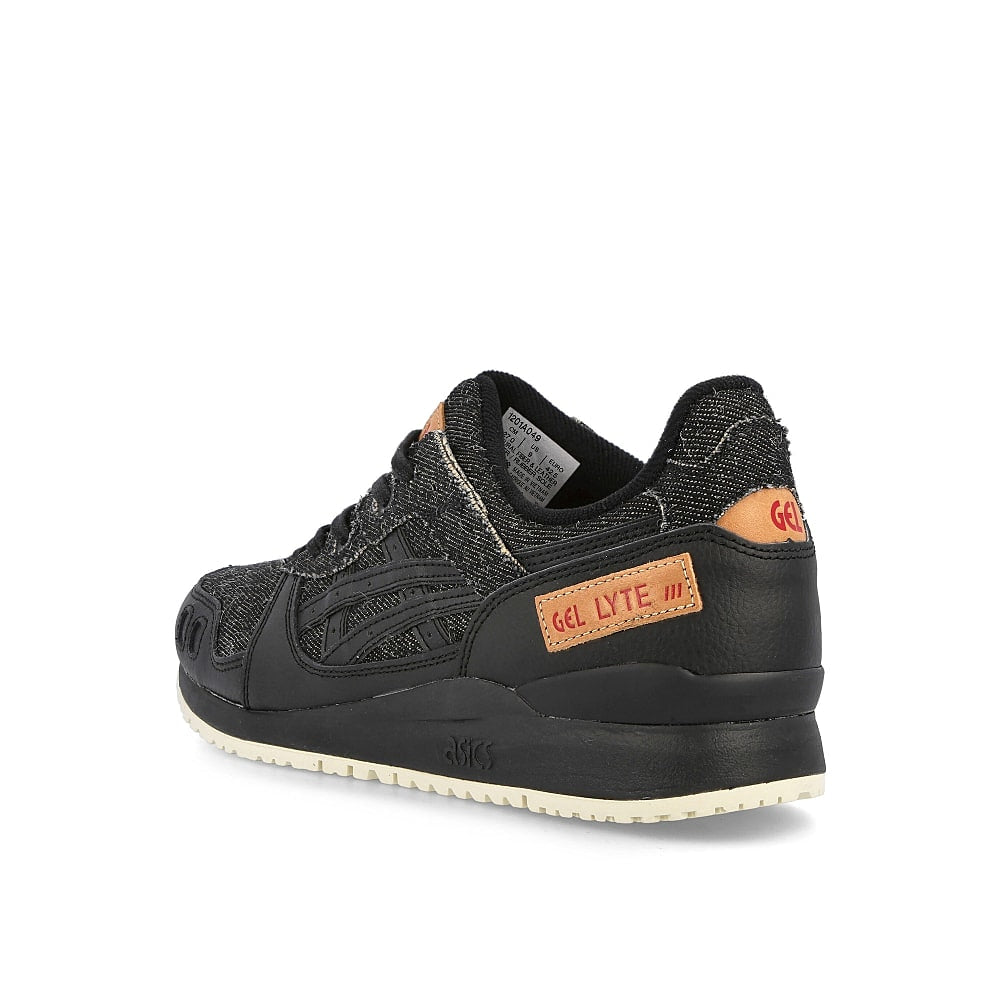 Asics gel lyte iii og Black-Black Low Top Sneakers Material | Overkill
