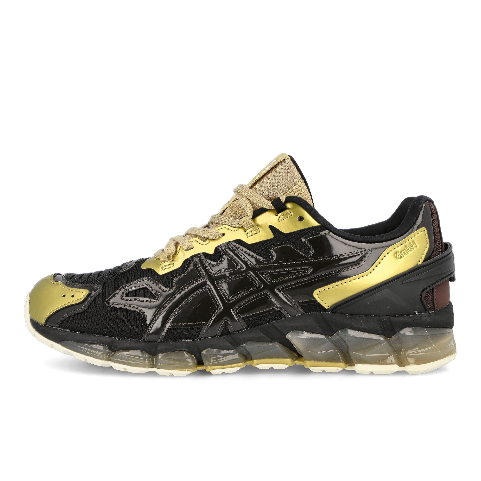 Asics GmbH x Asics Gel Quantum 360 6 Rich Gold-Black Coffee Low Top Sneakers Silhouette | Overkill