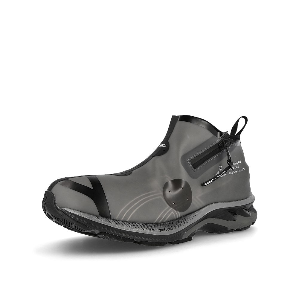 Asics Vivienne Westwood x Asics Gel-Kayano 27 LTX Black-Black Sneakers Close Up | Overkill