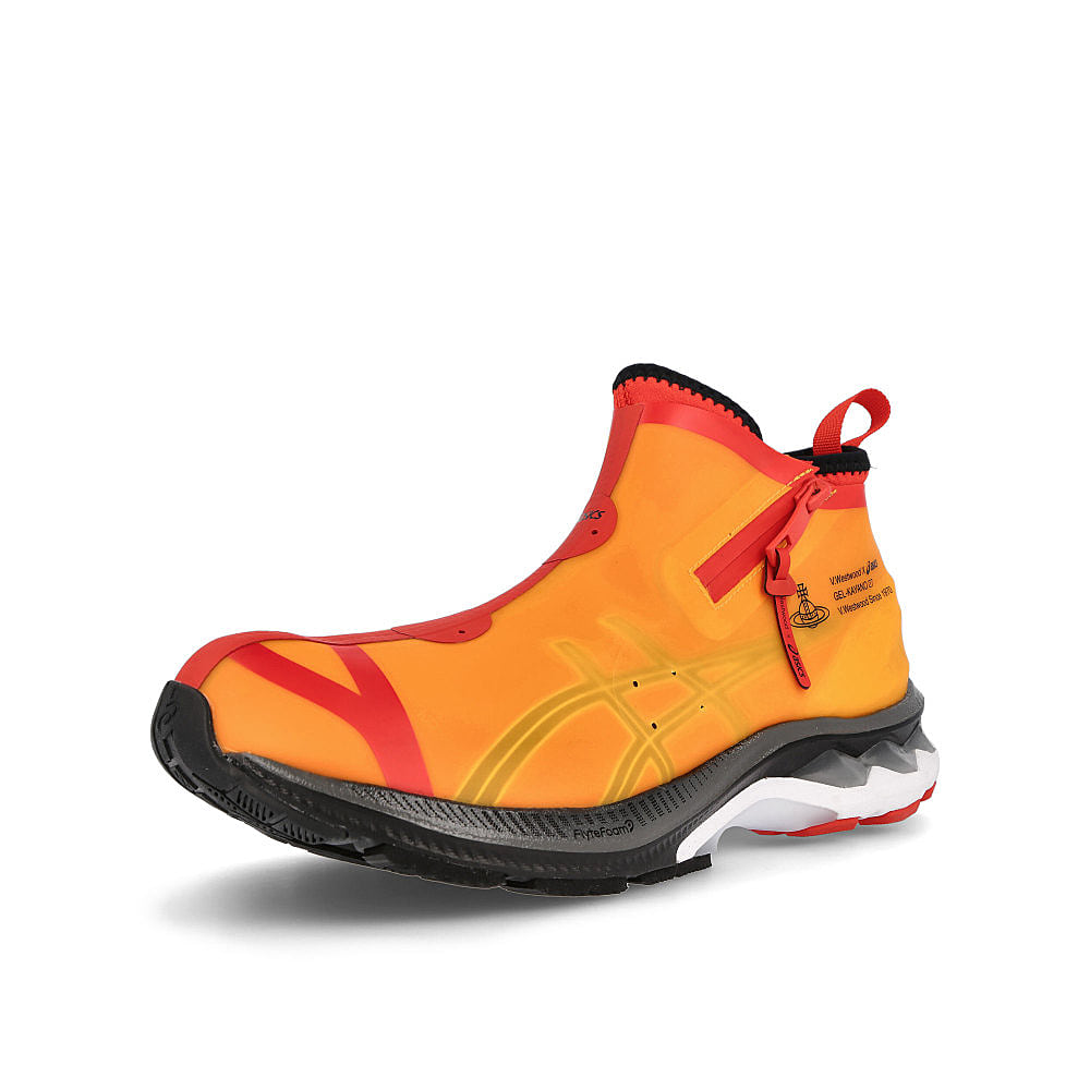 Asics Vivienne Westwood x Asics Gel-Kayano 27 LTX Citrus-Black Sneakers Close Up | Overkill