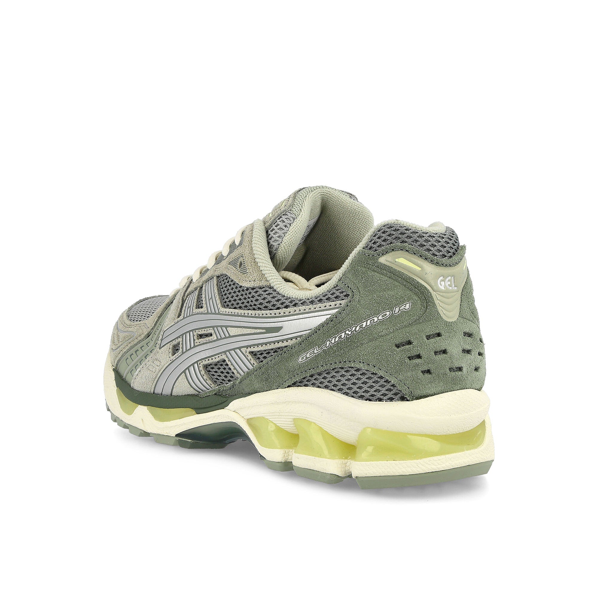 Asics Gel-Kayano 14 Olive Grey-Pure Silver Low Top Sneakers Material | Overkill