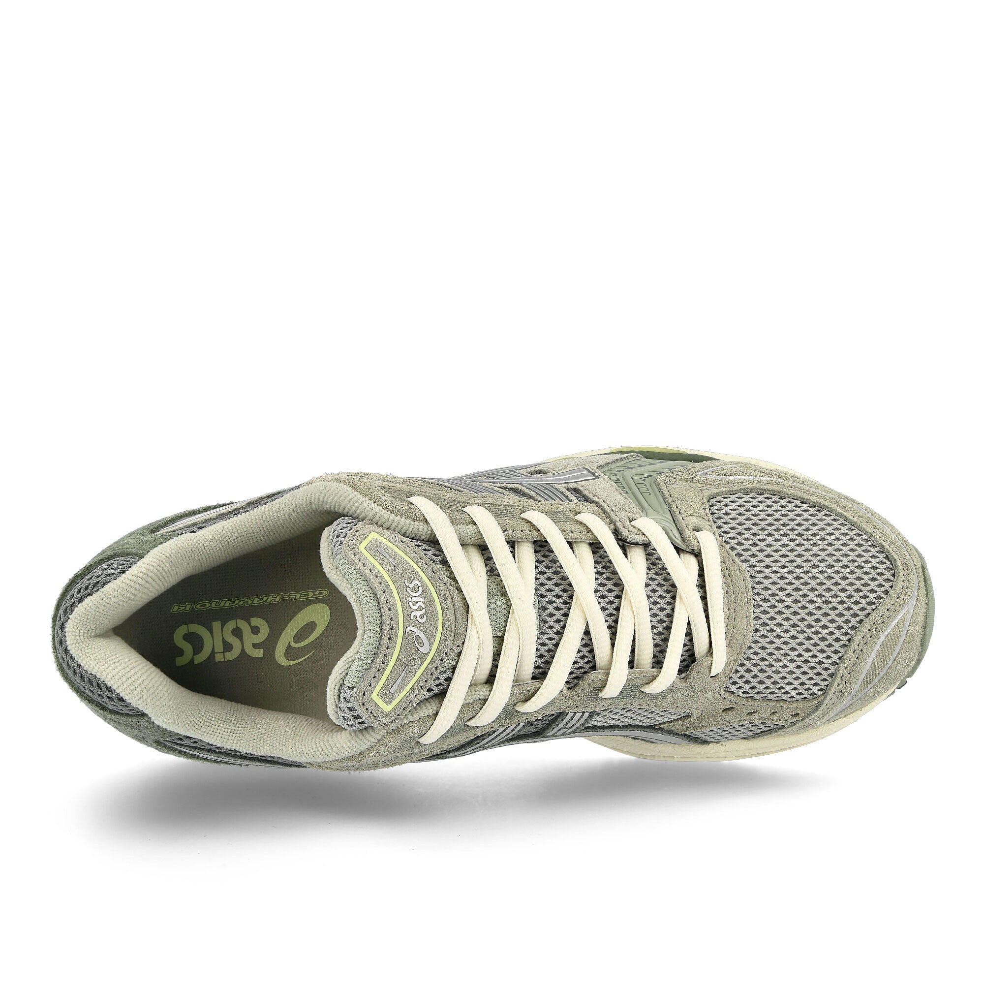 Asics Gel-Kayano 14 Olive Grey-Pure Silver Low Top Sneakers Detailfoto | Overkill