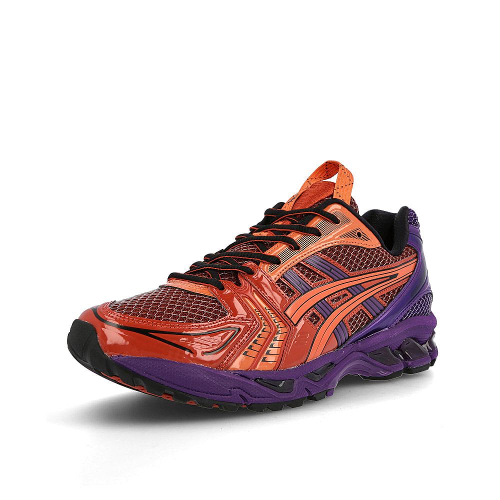 Asics ub1-s gel kayano 14 Classic Red-Asics Blue Sneakers Close Up | Overkill