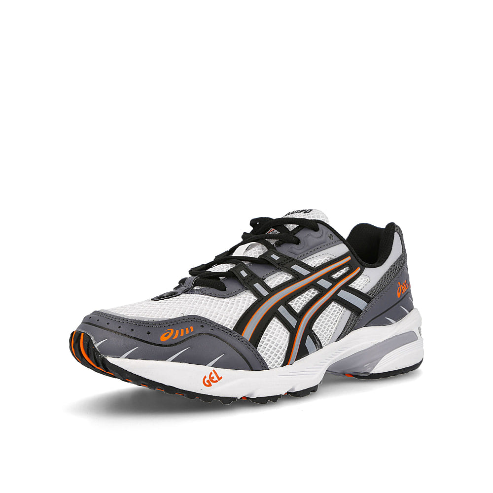 Asics gel-1090 White-Black Low Top Sneakers Close Up | Overkill