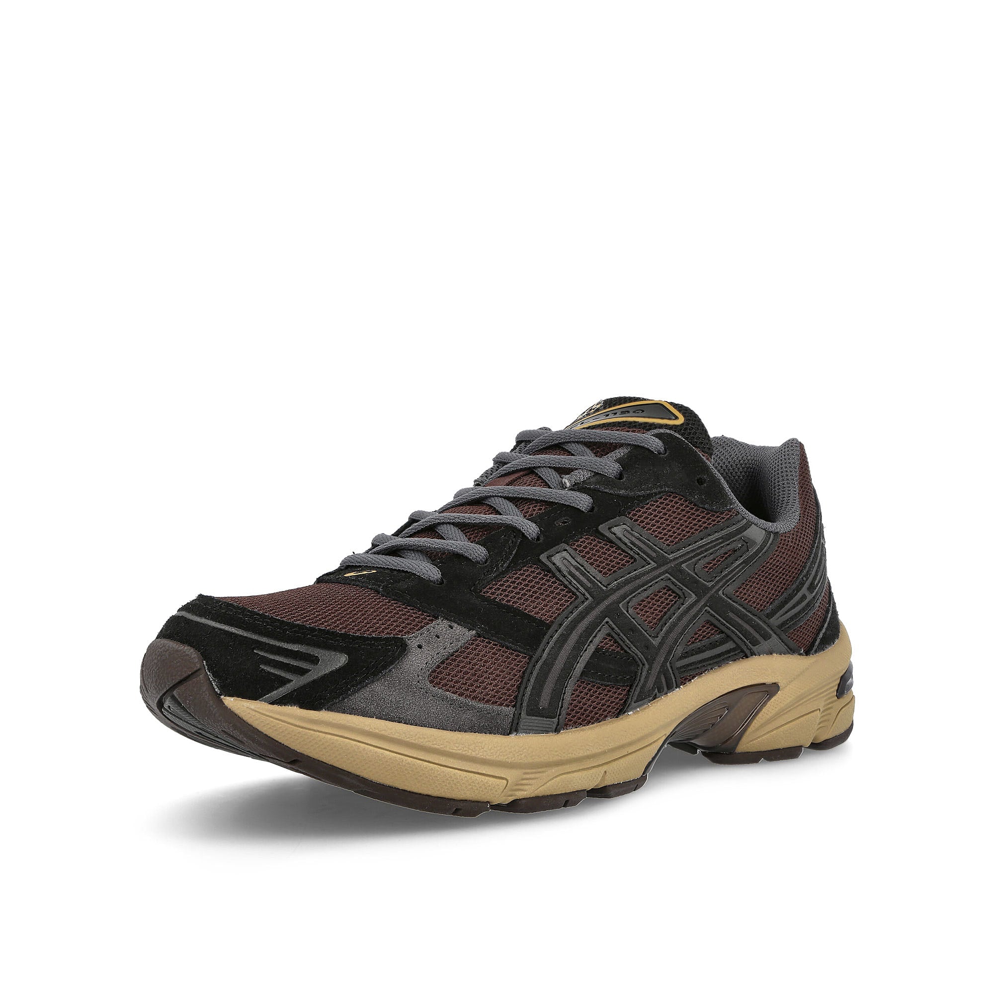 Asics Gel-1130 Coffee / Black Low Top Sneakers Close Up | Overkill