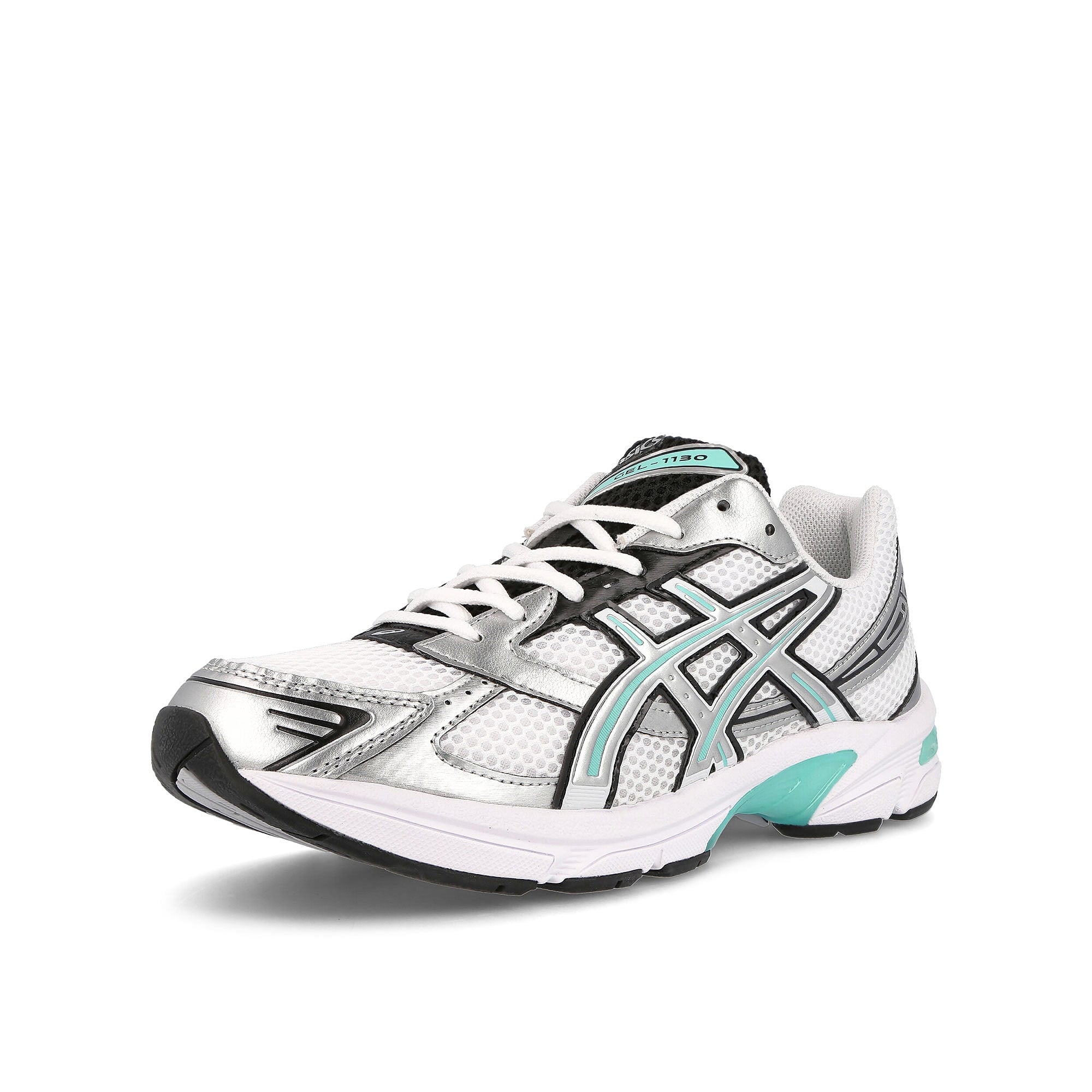 Asics gel-1130 White / Pure Silver Low Top Sneakers Close Up | Overkill