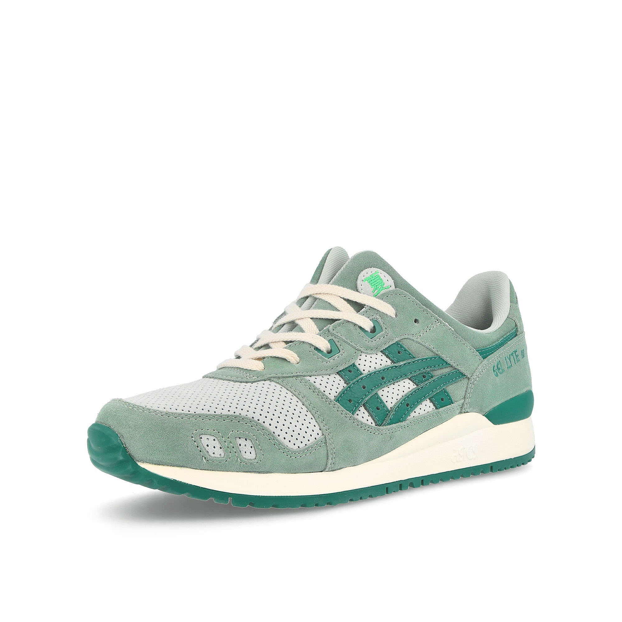 Asics gel lyte iii og Lichen Rock-Edible Moss Low Top Sneakers Close Up | Overkill
