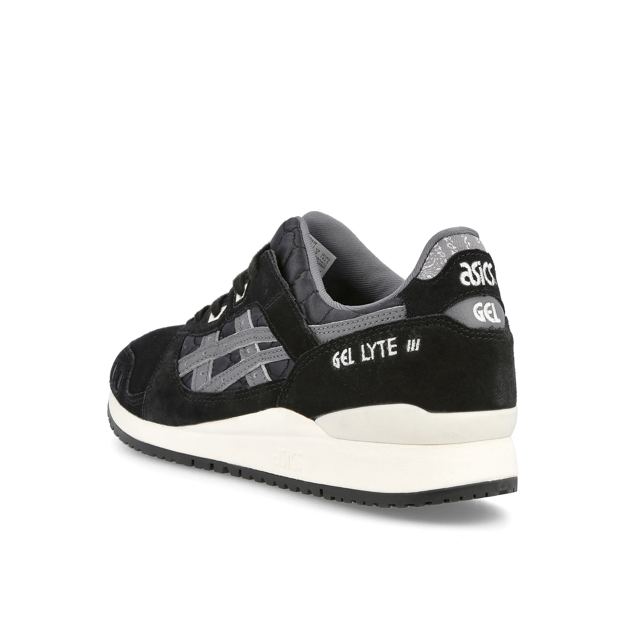Asics gel lyte iii og Black-Cream Low Top Sneakers Material | Overkill