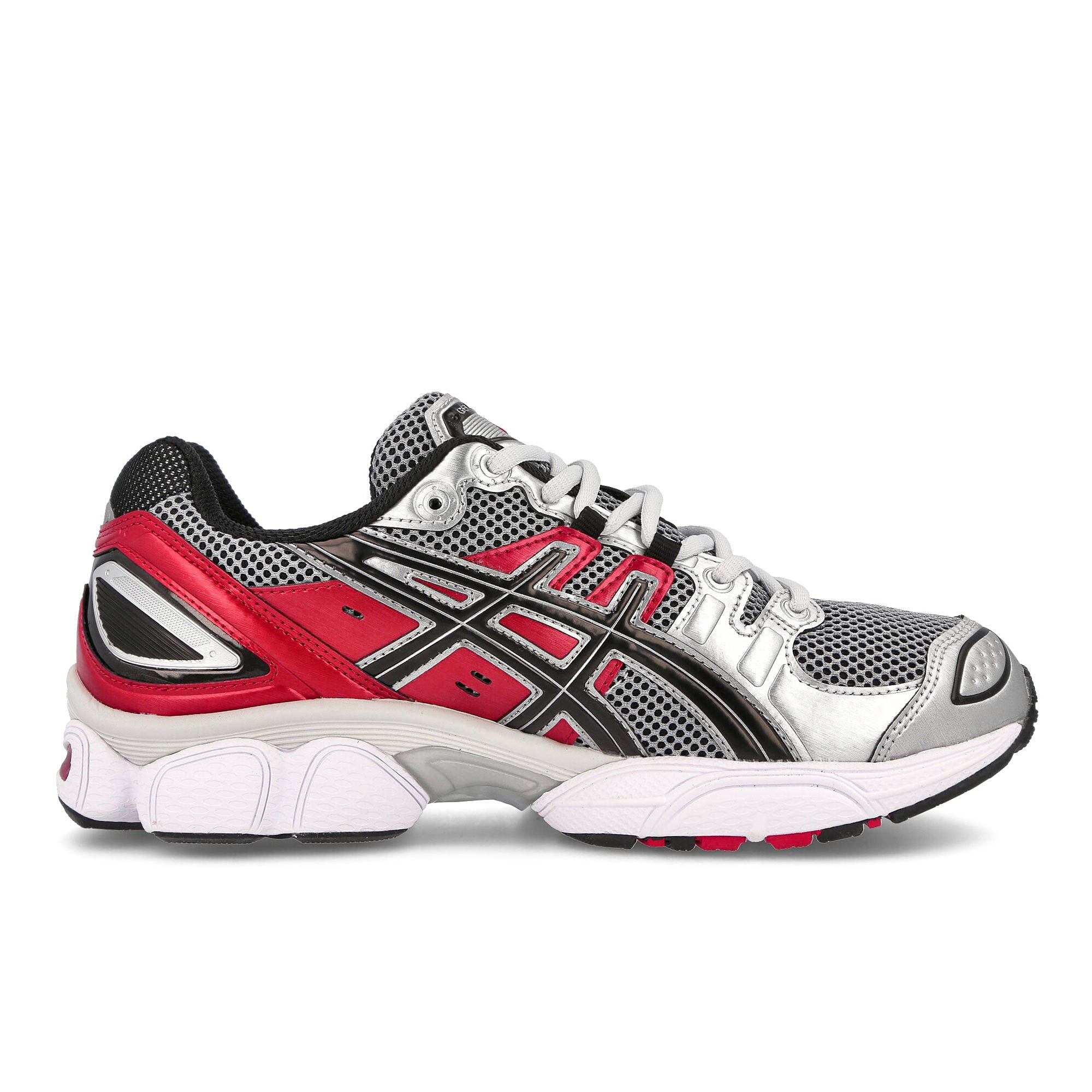 Asics gel-nimbus 9 Pure Silver / Classic Red Sneakers Silhouette | Overkill