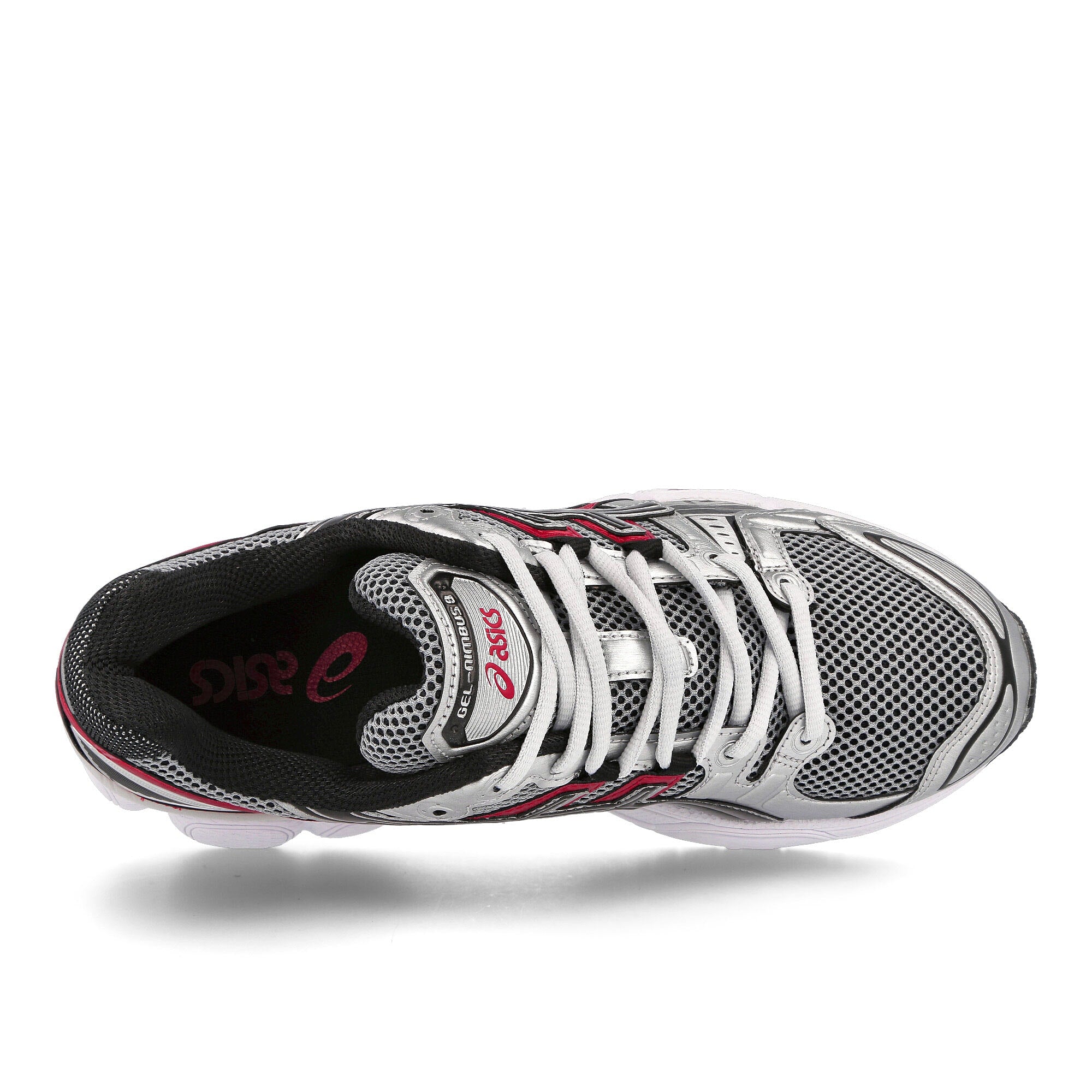 Asics gel-nimbus 9 Pure Silver / Classic Red Sneakers Detailfoto | Overkill