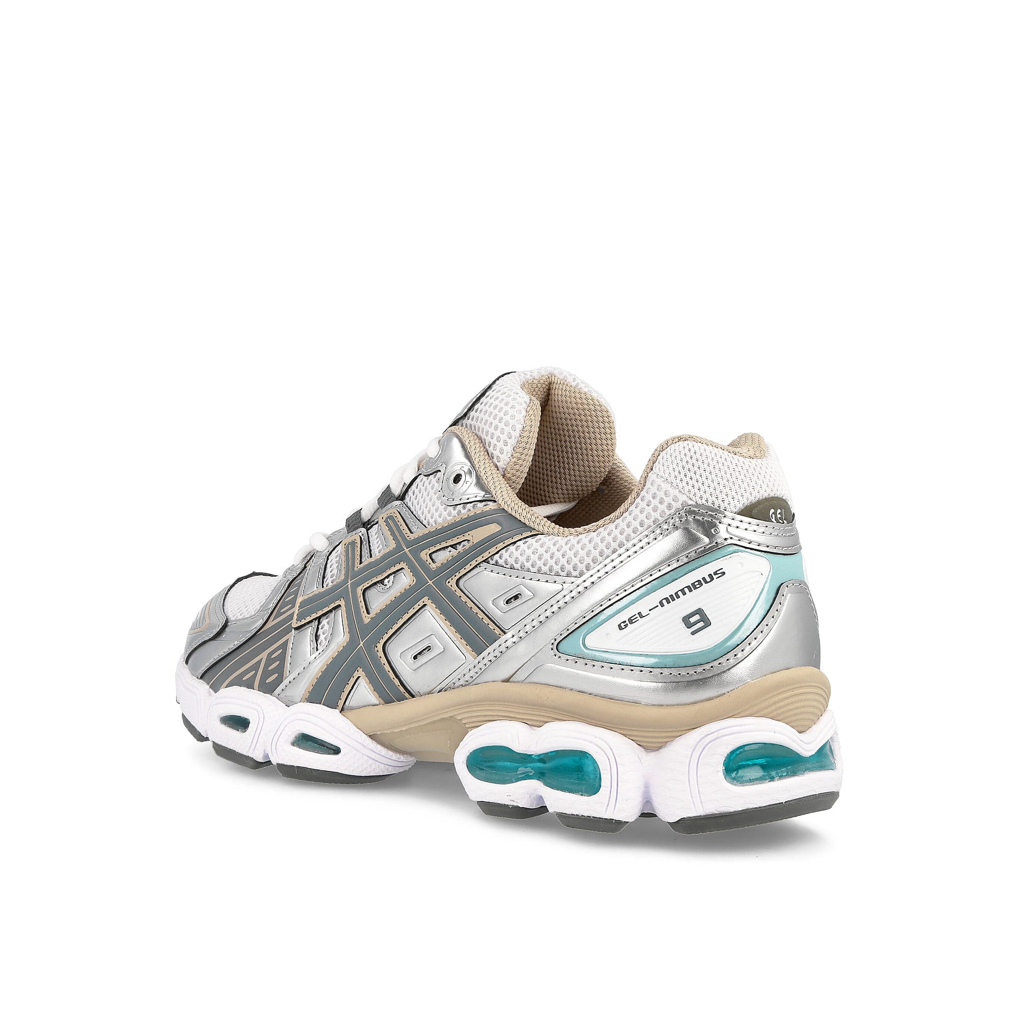 Asics Gel-Nimbus 9 White-Steel Grey Sneakers Material | Overkill