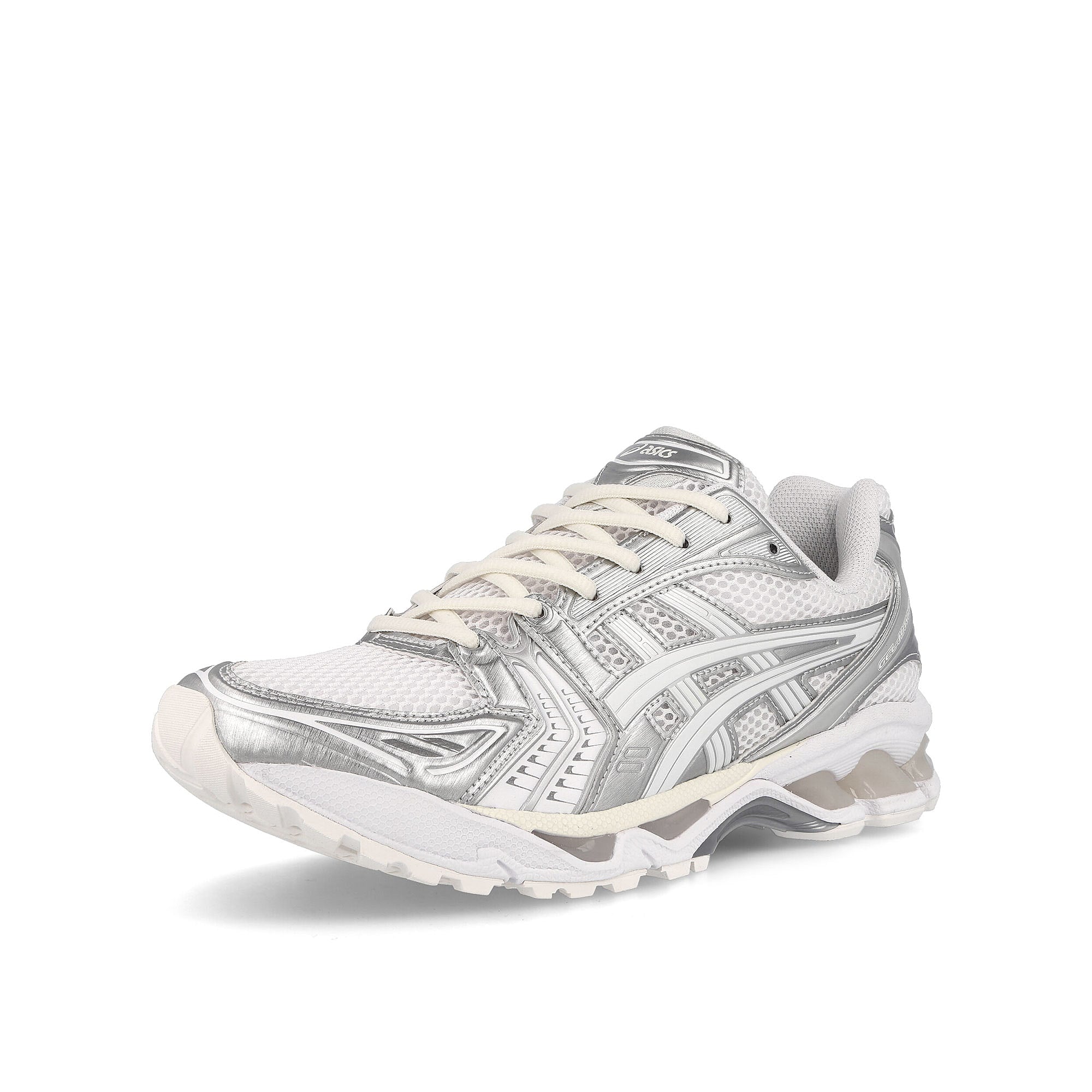 Asics Gel-Kayano 14 White / White Low Top Sneakers Close Up | Overkill