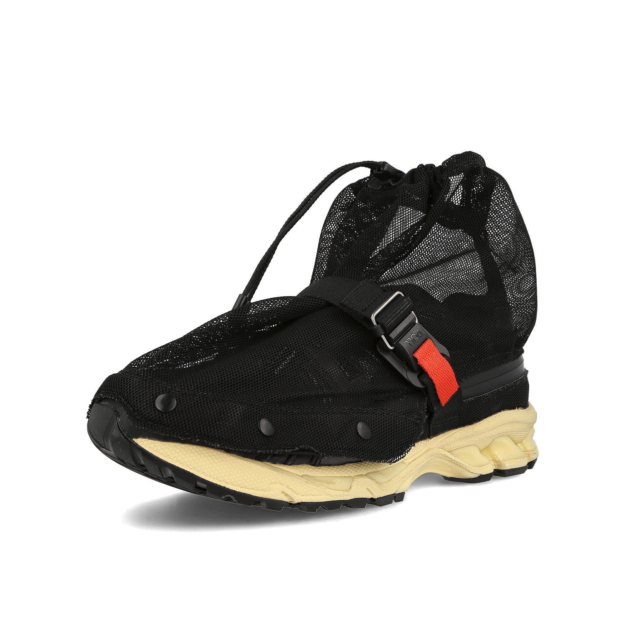 Asics Beams x Asics Gel-Kayano 14 GTX Black / Sand High Top Sneakers Close Up | Overkill