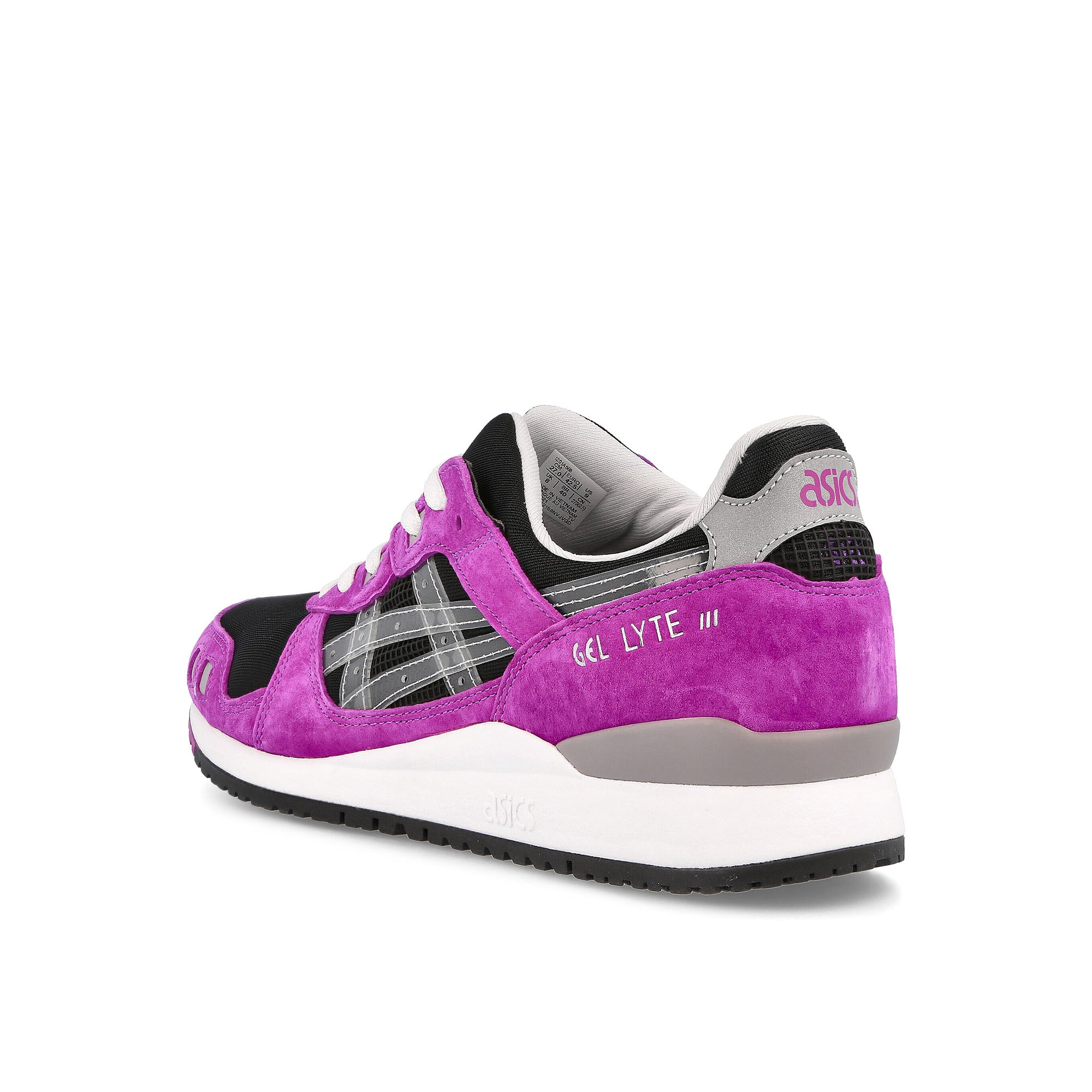 Asics Gel Lyte III OG Black-Purple Low Top Sneakers Material | Overkill