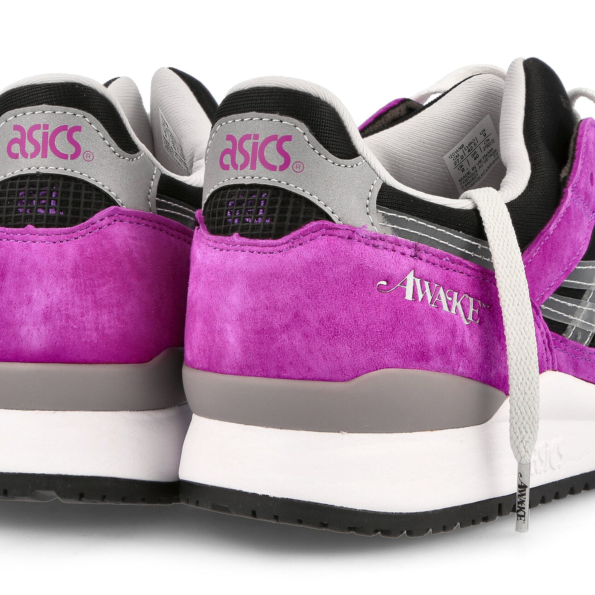 Asics Gel Lyte III OG Black-Purple Low Top Sneakers Detailfoto | Overkill