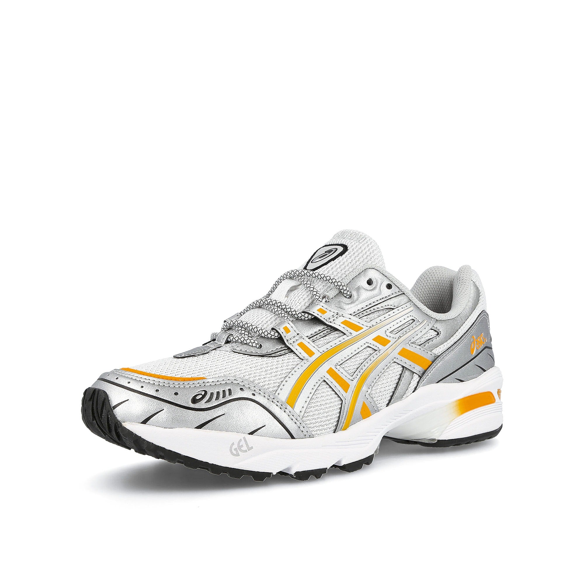 Asics Gel-1090 White-Citrus Low Top Sneakers Close Up | Overkill