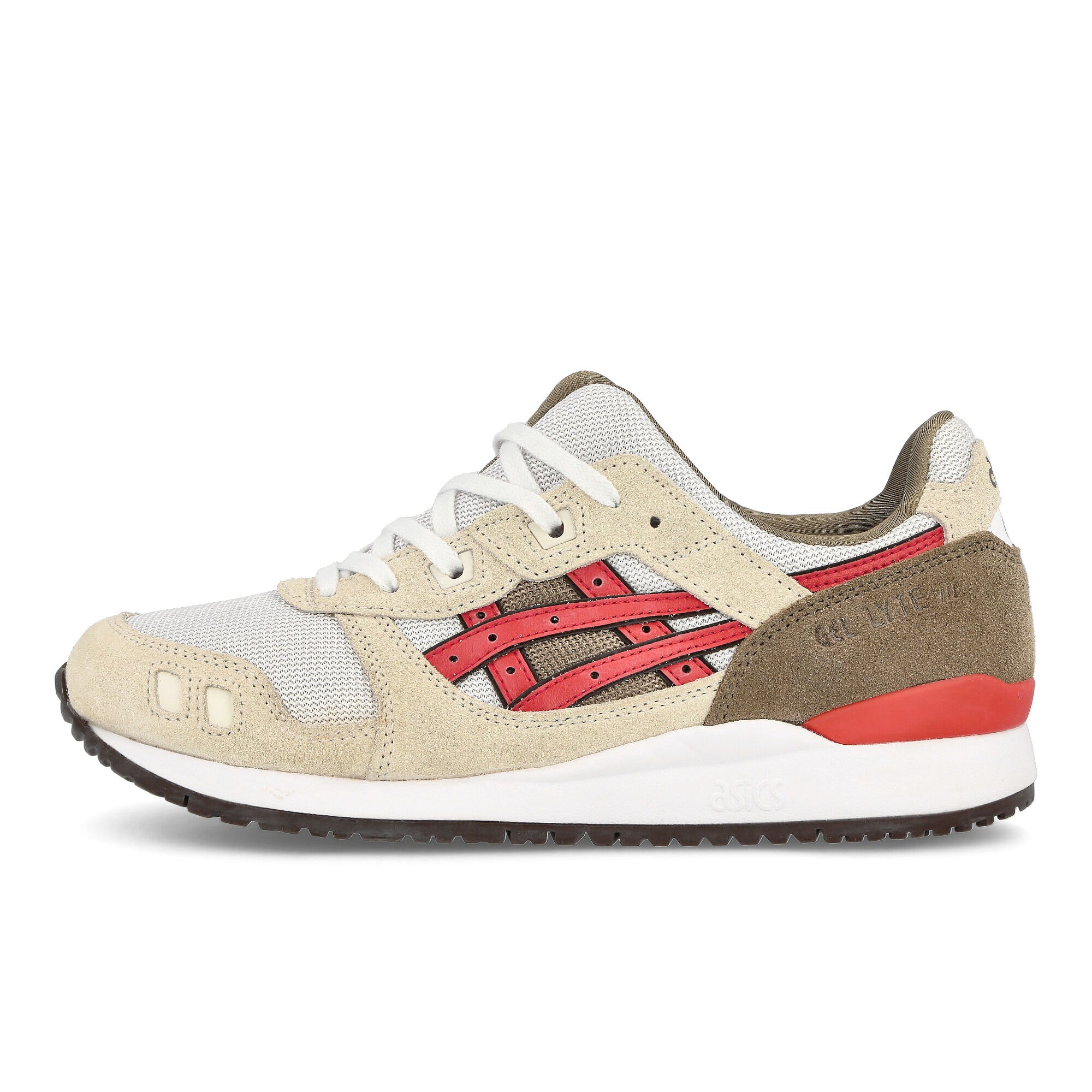 Asics gel lyte iii og Smoke Grey / Red Alert Low Top Sneakers 1201A832-020 | Overkill