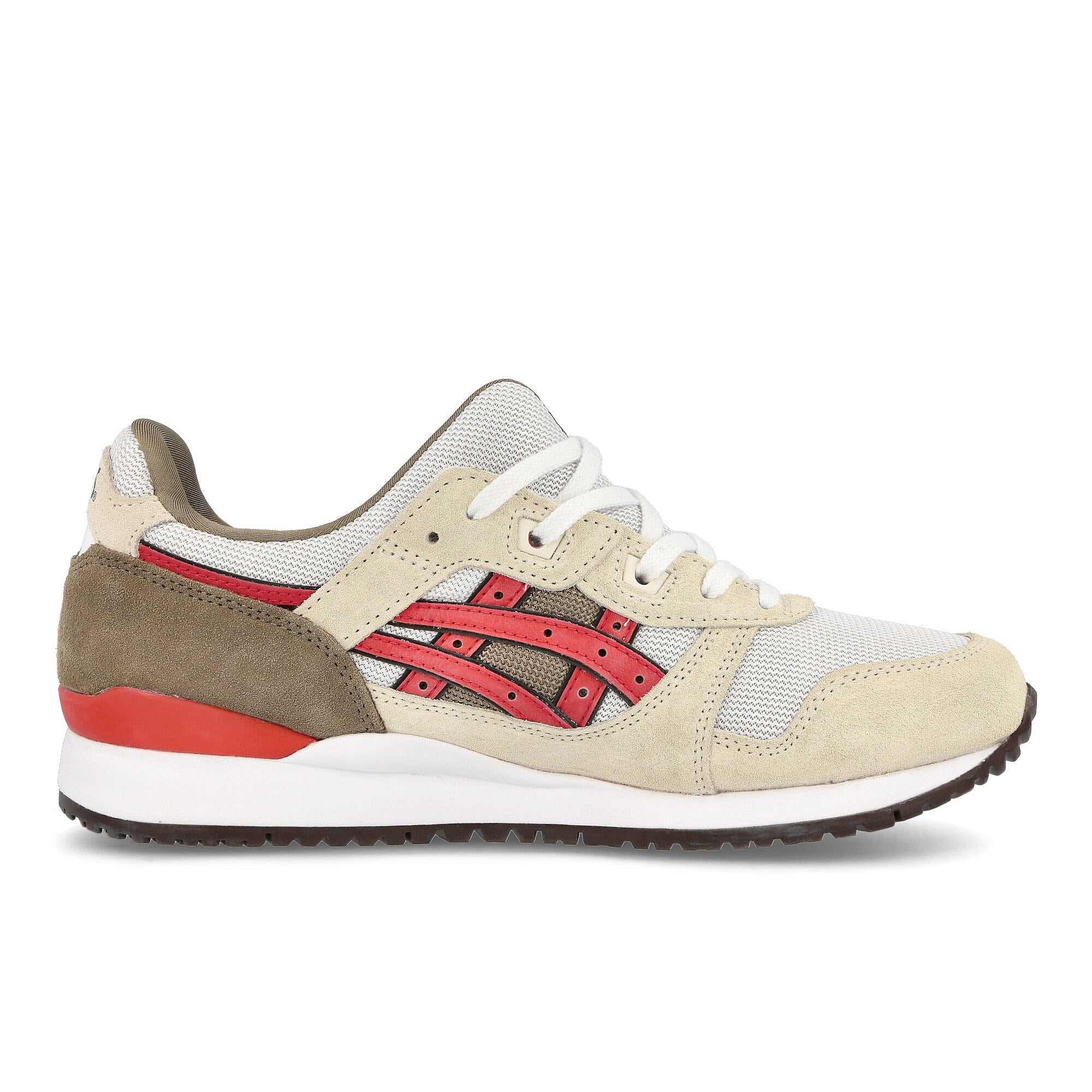 Asics gel lyte iii og Smoke Grey / Red Alert Low Top Sneakers Silhouette | Overkill