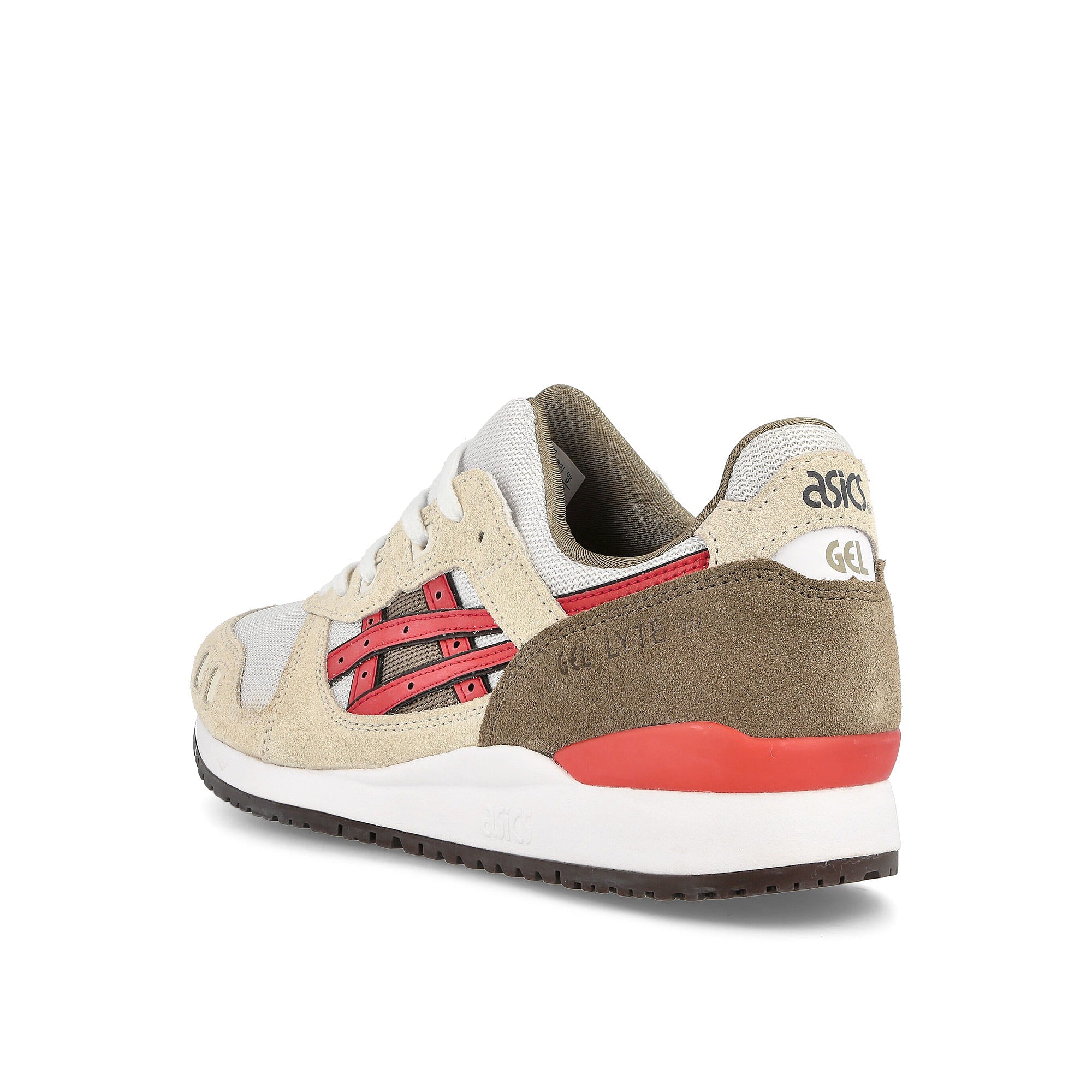 Asics gel lyte iii og Smoke Grey / Red Alert Low Top Sneakers Material | Overkill