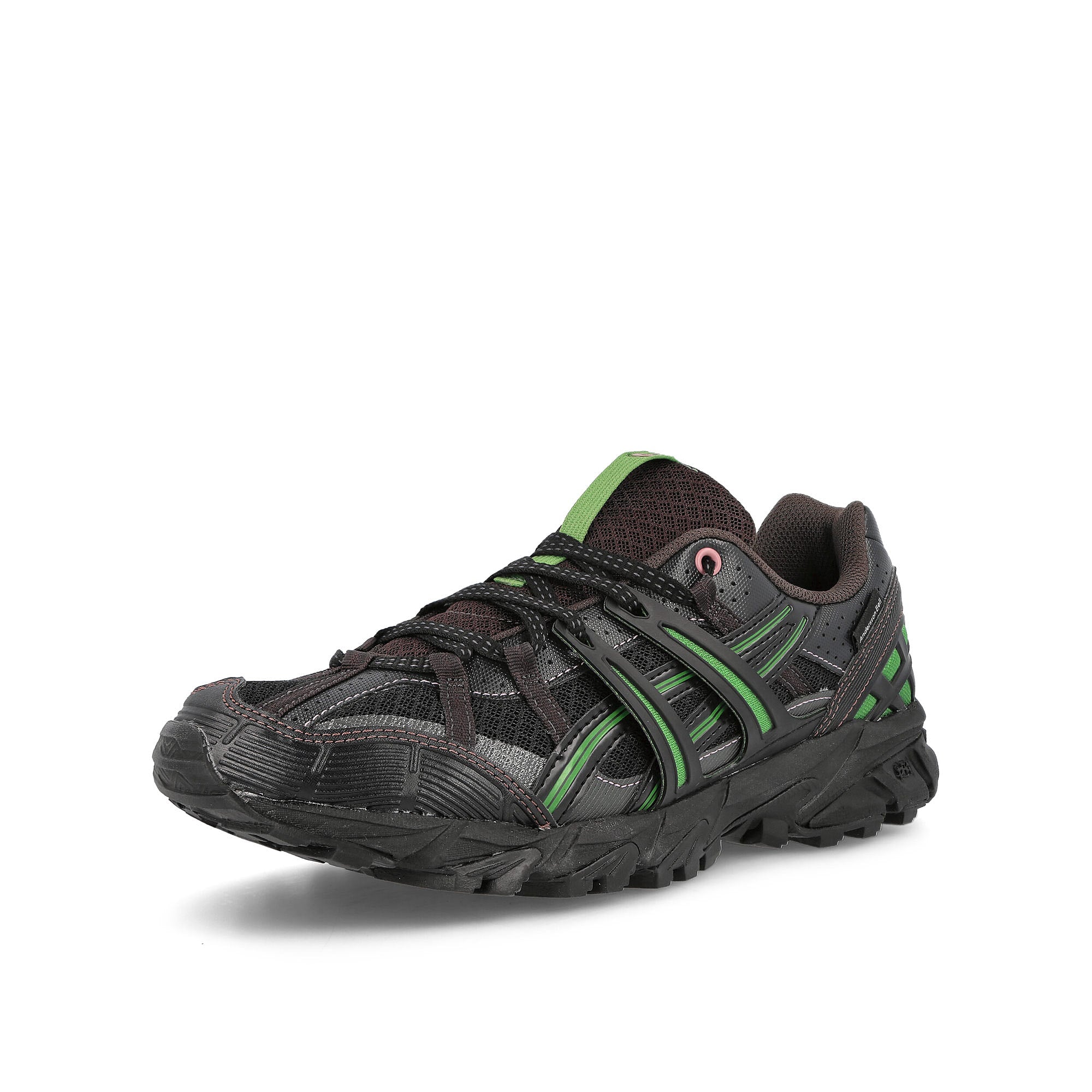Asics Andersson Bell x Asics Gel-Sonoma 15-50 Black-Green Low Top Sneakers Close Up | Overkill