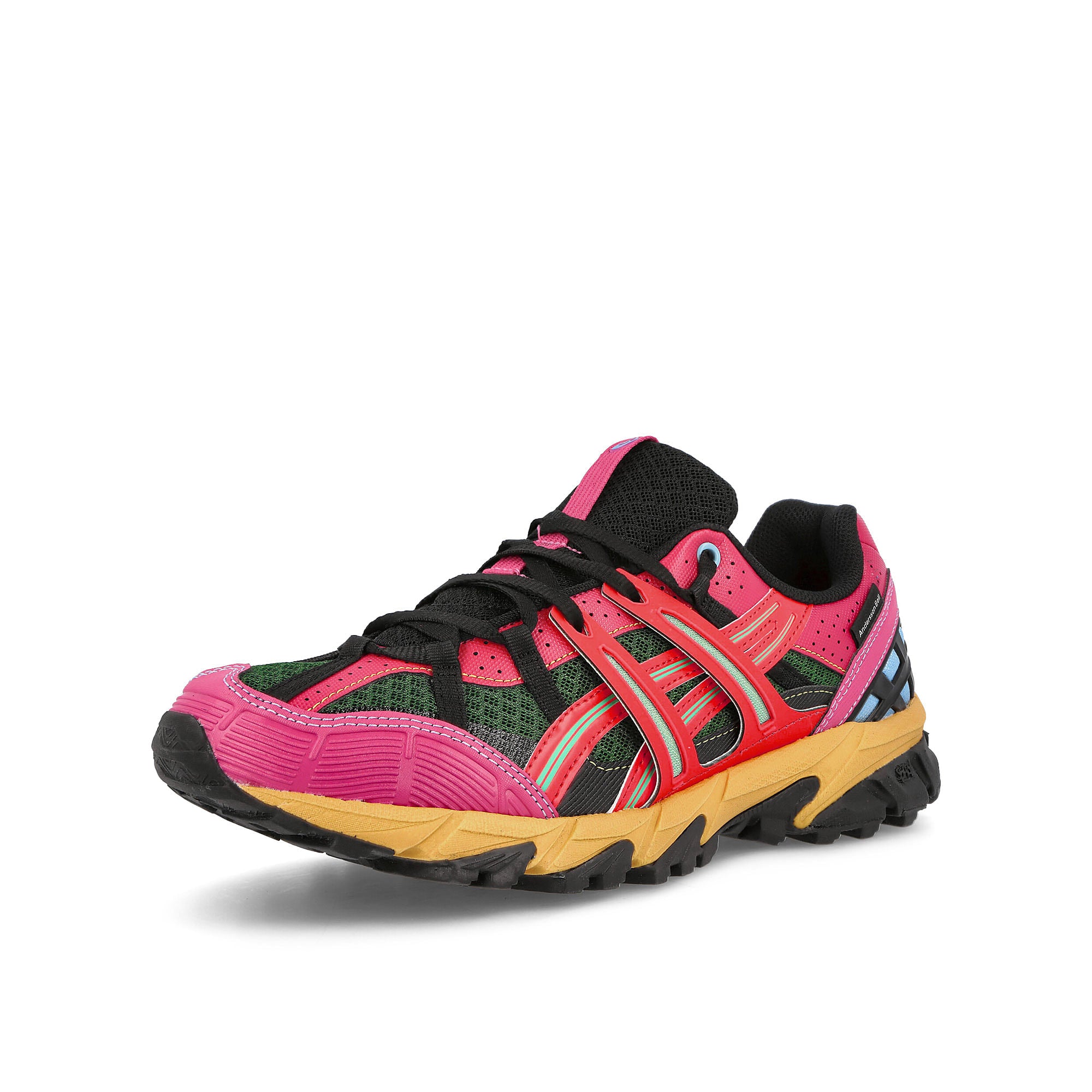 Asics Andersson Bell x Asics Gel-Sonoma 15-50 Bright Rose-Evergreen Low Top Sneakers Close Up | Overkill