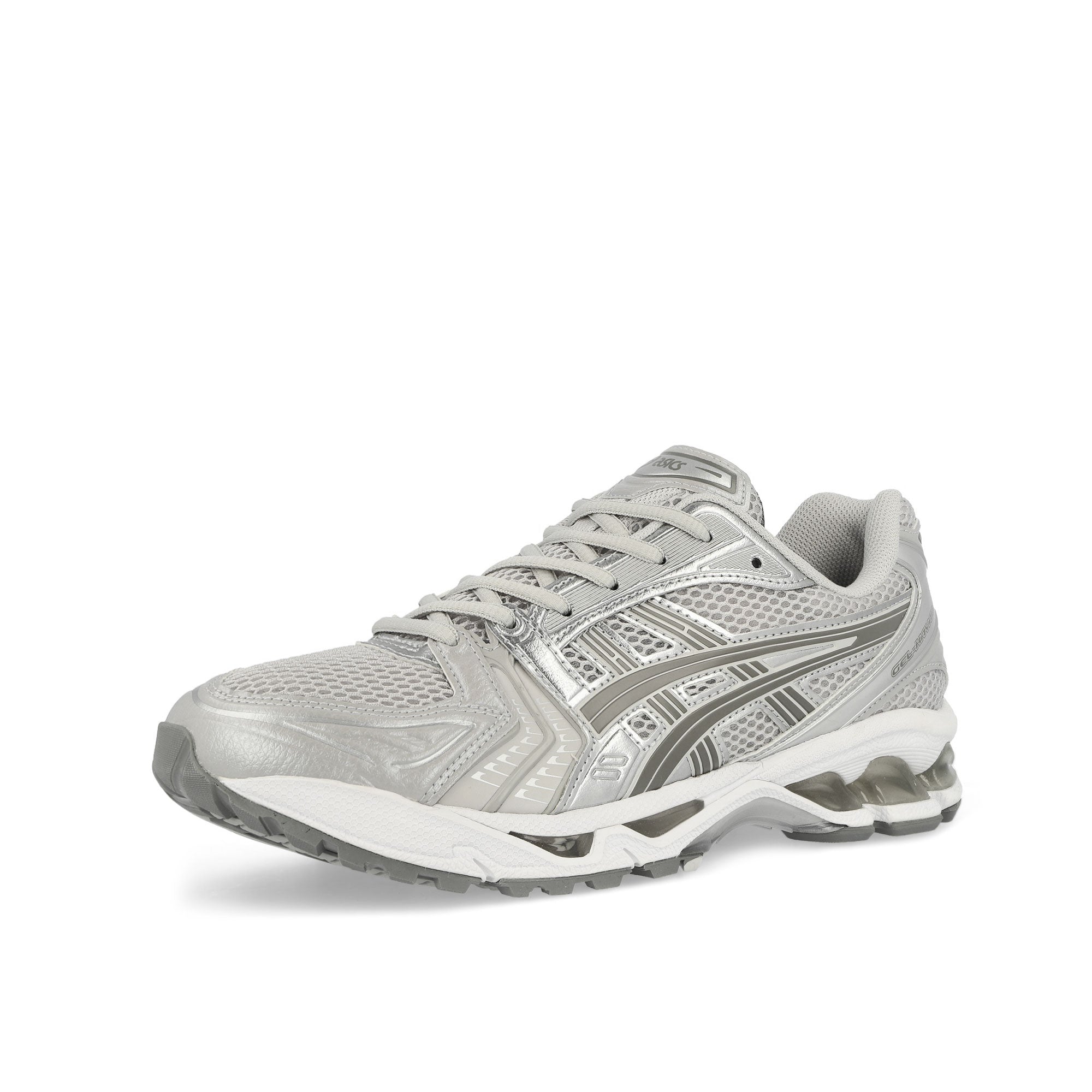 Asics Gel-Kayano 14 Cloud Grey / Clay Grey Low Top Sneakers Close Up | Overkill