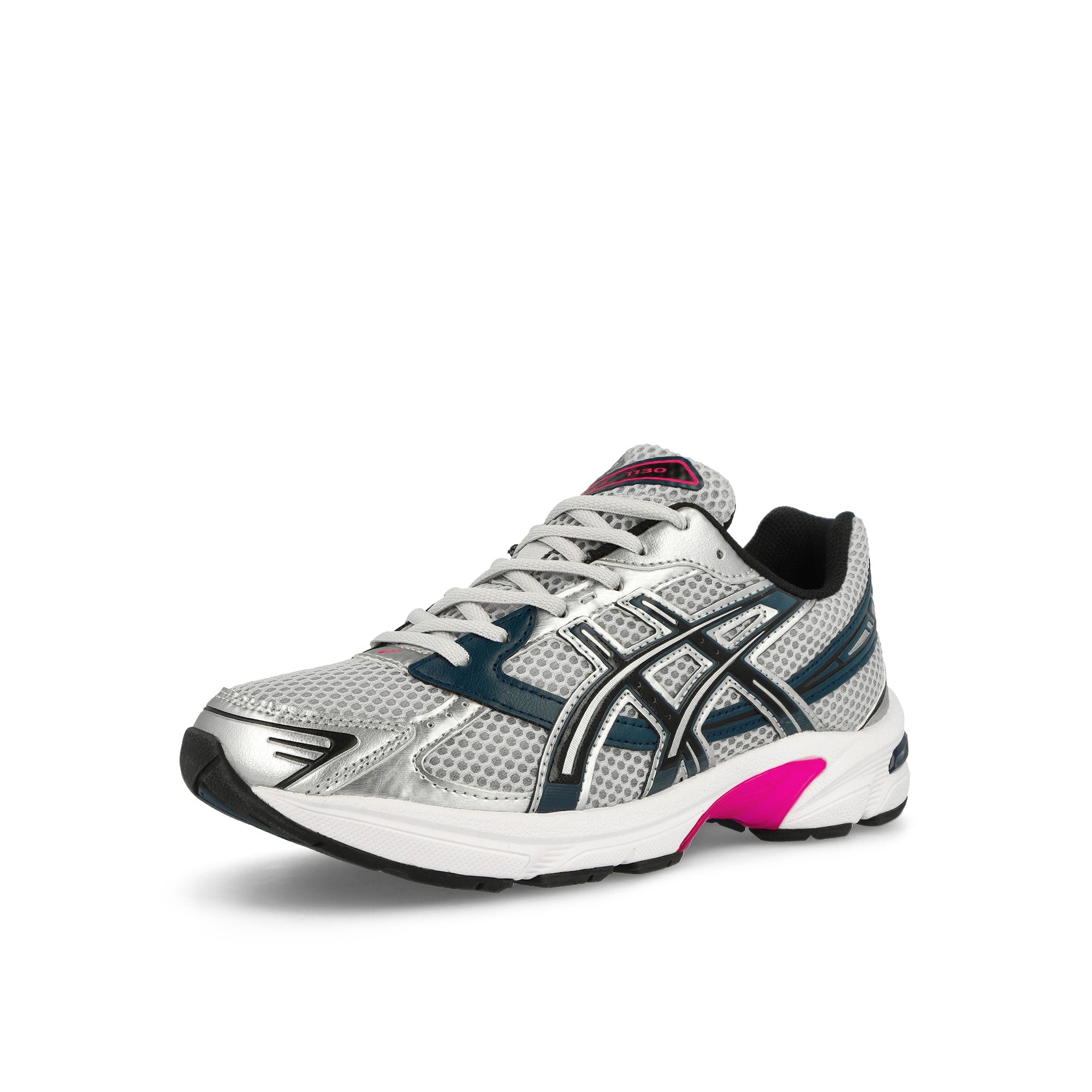 Asics Gel-1130 Concrete / Black Low Top Sneakers Close Up | Overkill