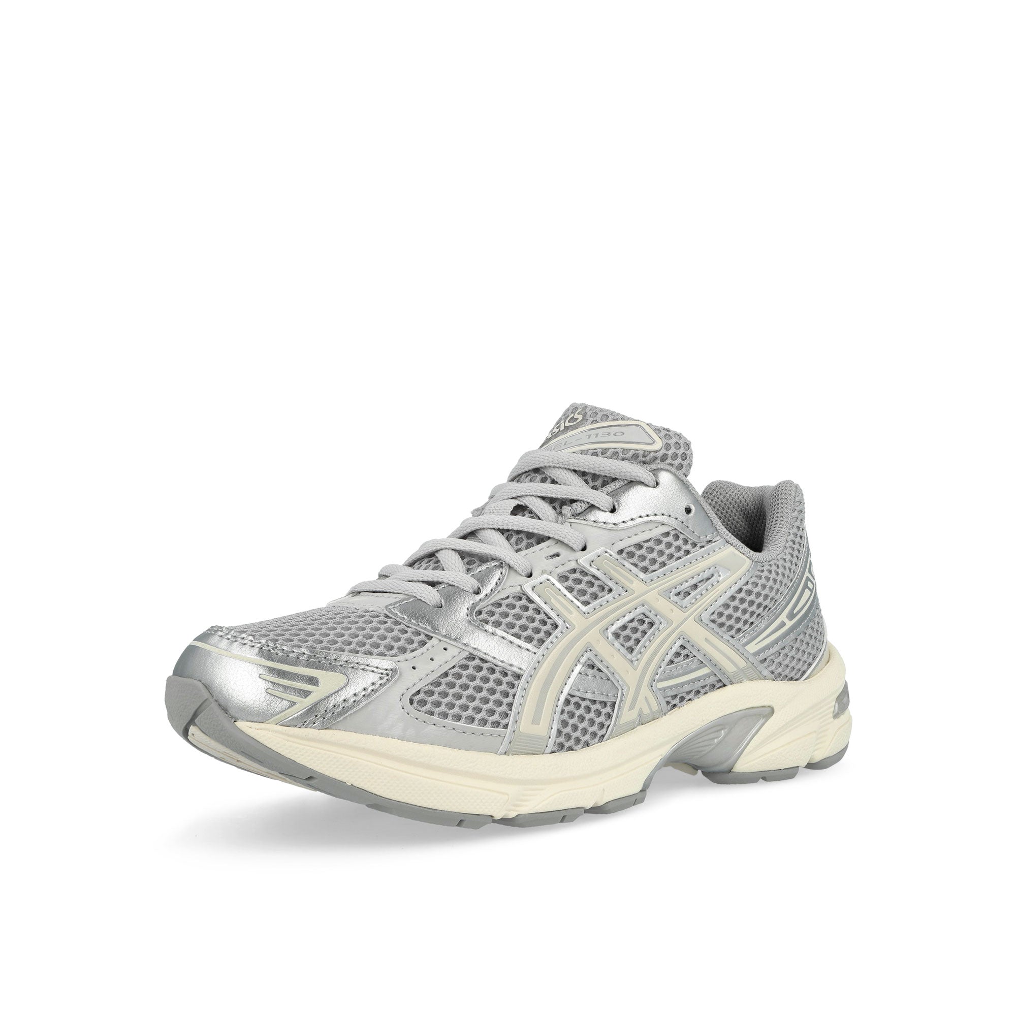 Asics Gel-1130 Cloud Grey / Oatmeal Low Top Sneakers 1202A164-023 Close-up | Overkill