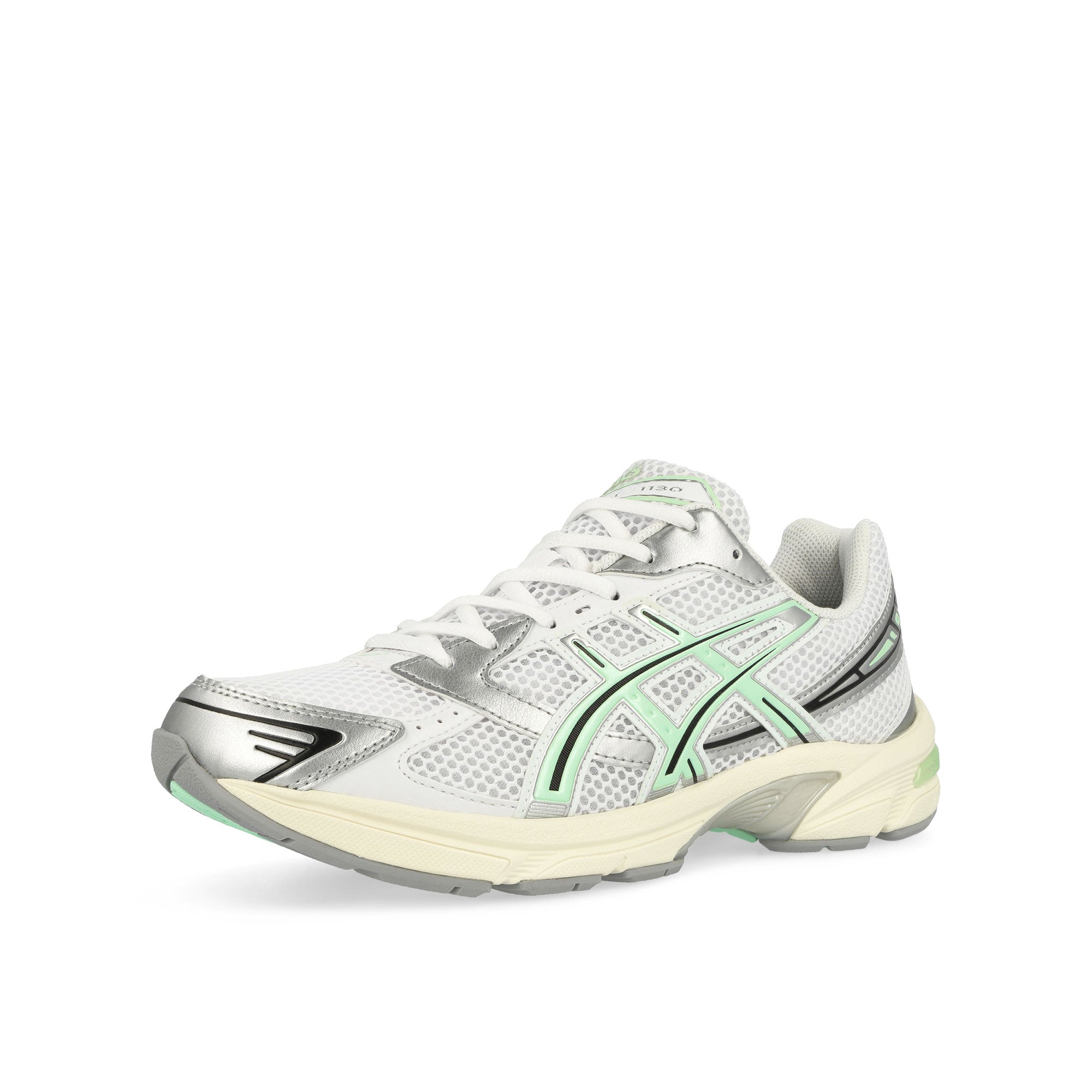 Asics Gel-1130 White / Mint Tint Low Top Sneakers Close Up | Overkill