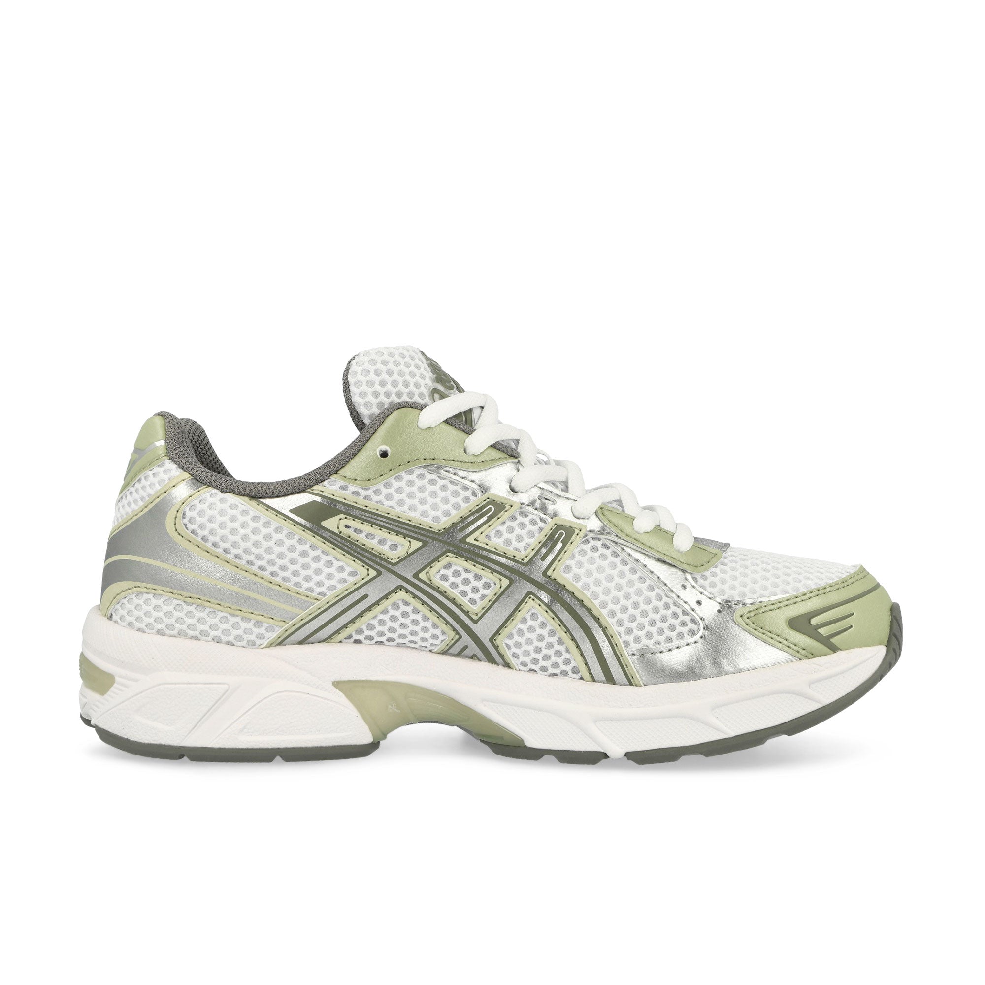 Asics Gel-1130 White / Dried Leaf Green Low Top Sneakers Silhouette | Overkill