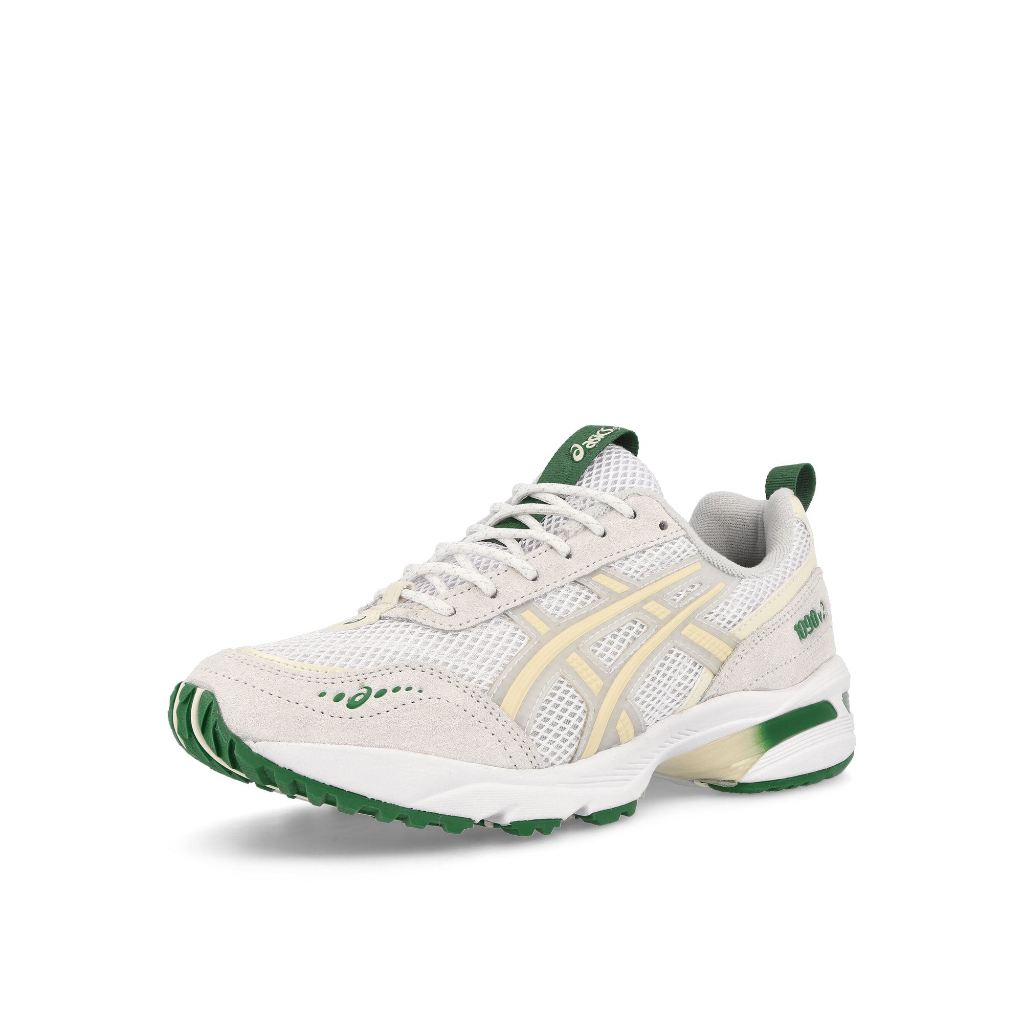 Asics Gel-1090v2 White-Glacier Grey Low Top Sneakers Close Up | Overkill