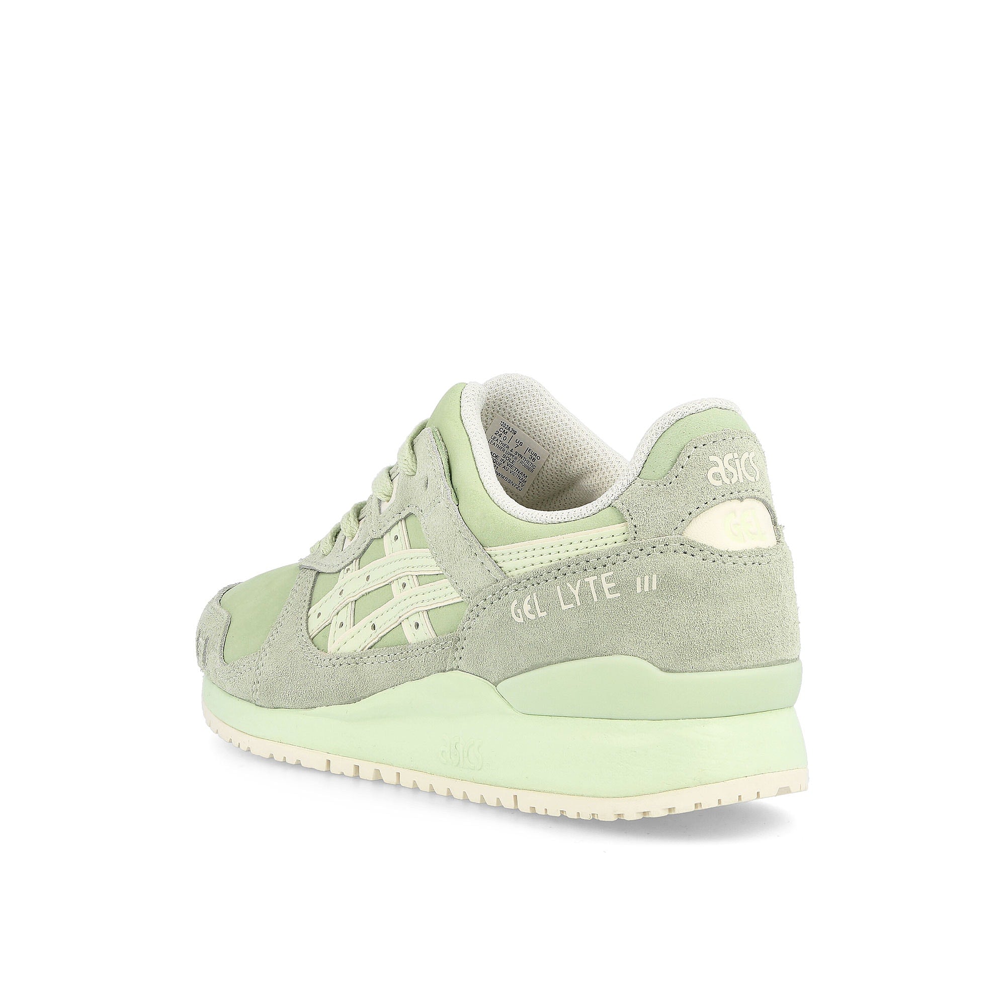 Asics wmns gel lyte iii og Whisper Green-Whisper Green Sneakers Material | Overkill