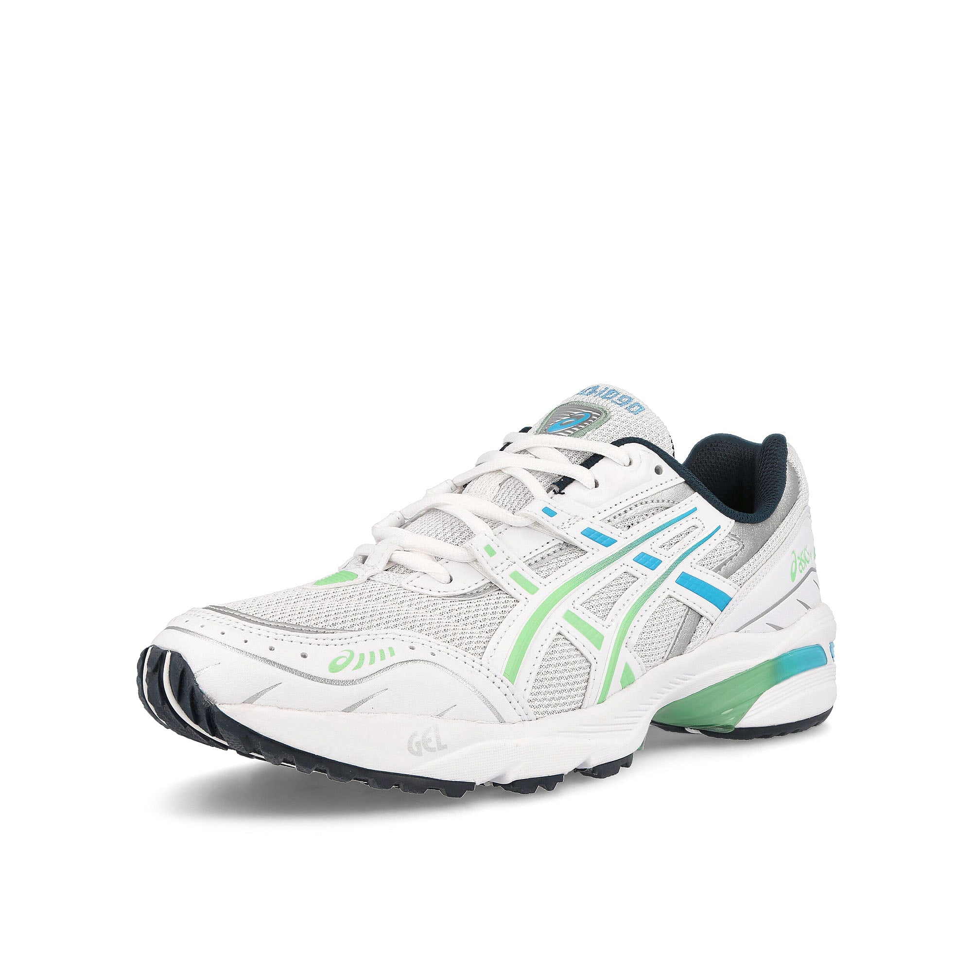 Asics wmns gel-1090 White-Blue Coast Low Top Sneakers Close Up | Overkill