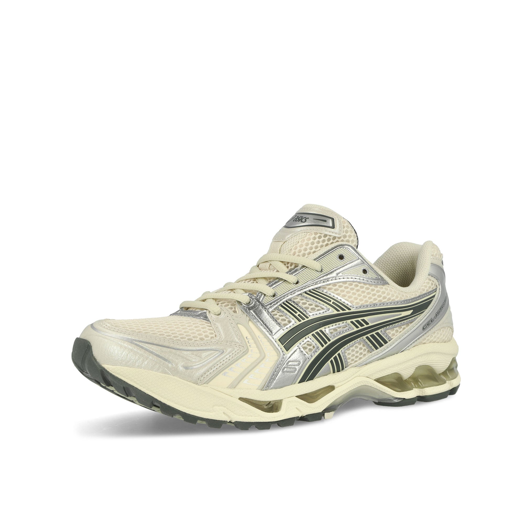 Asics Gel-Kayano 14 Birch / Dark Pewter Low Top Sneakers Close Up | Overkill