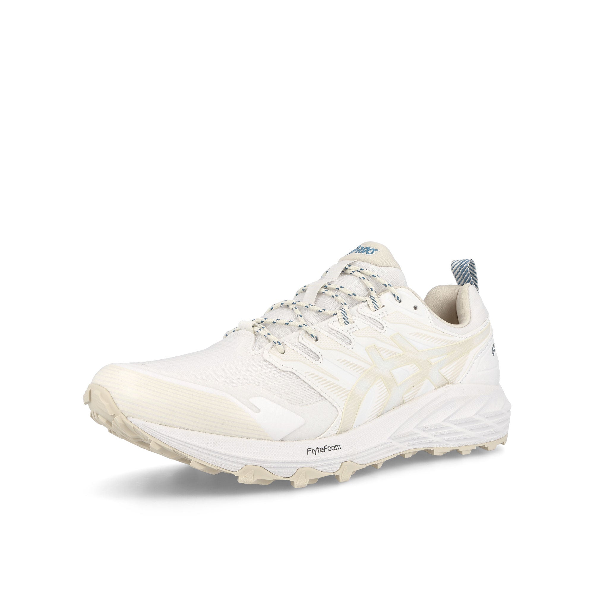 Asics Gel-Trabuco Terra SPS White-Oatmeal Low Top Sneakers Close Up | Overkill