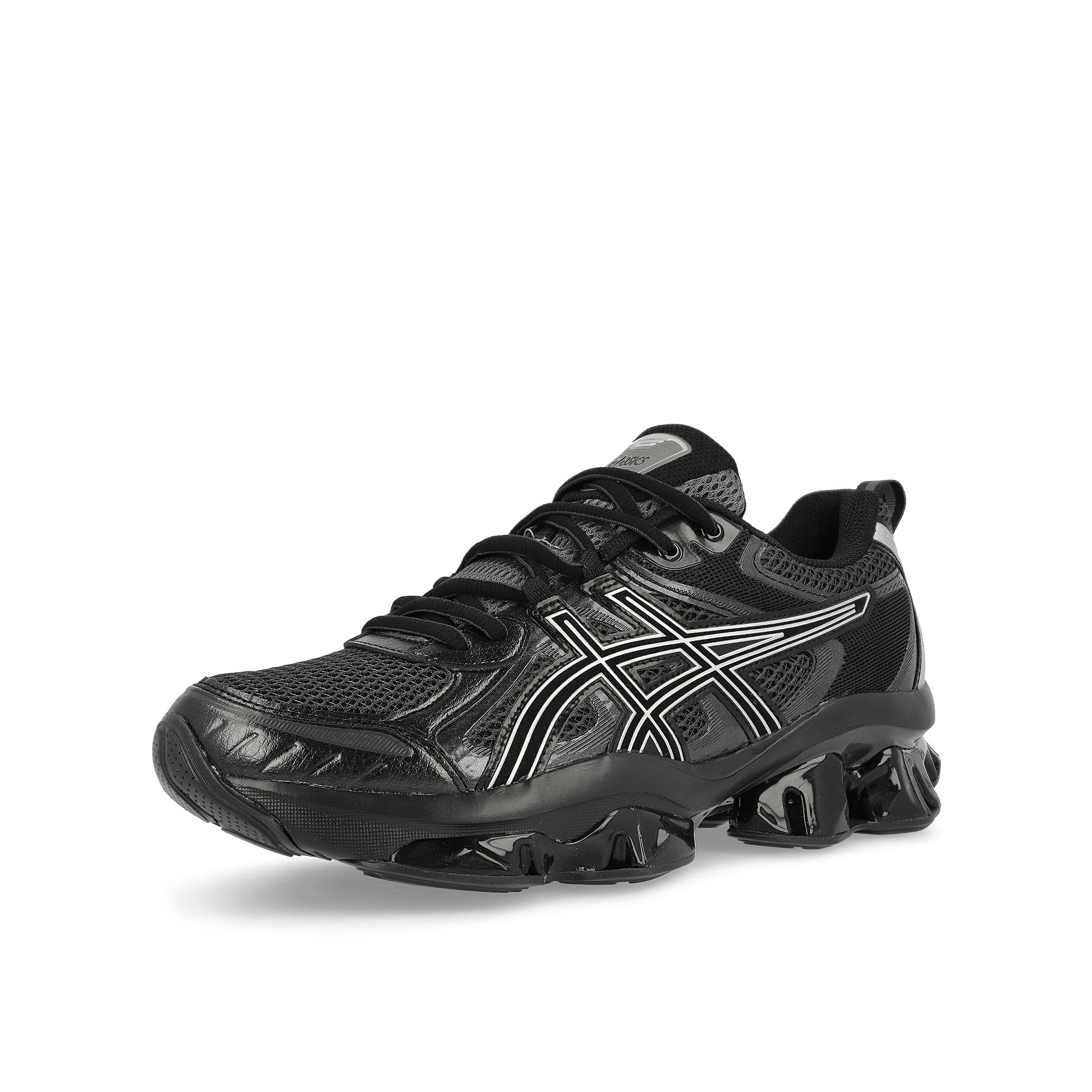 Asics Gel-Quantum Kinetic Graphite Grey / Black Low Top Sneakers Close Up | Overkill