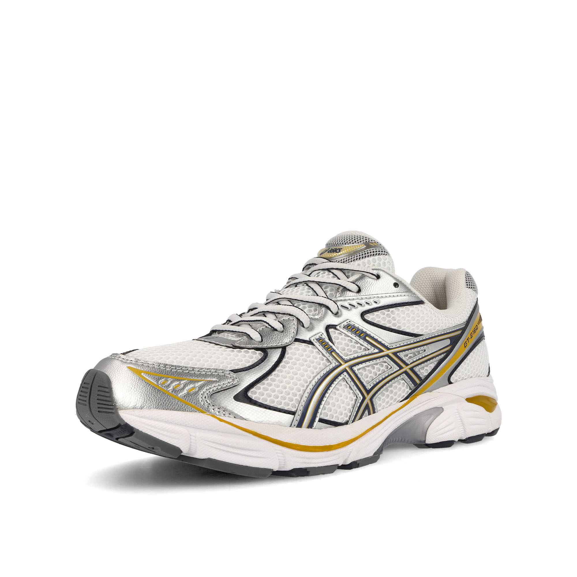 Asics GT-2160 White-Pure Silver Low Top Sneakers Close Up | Overkill