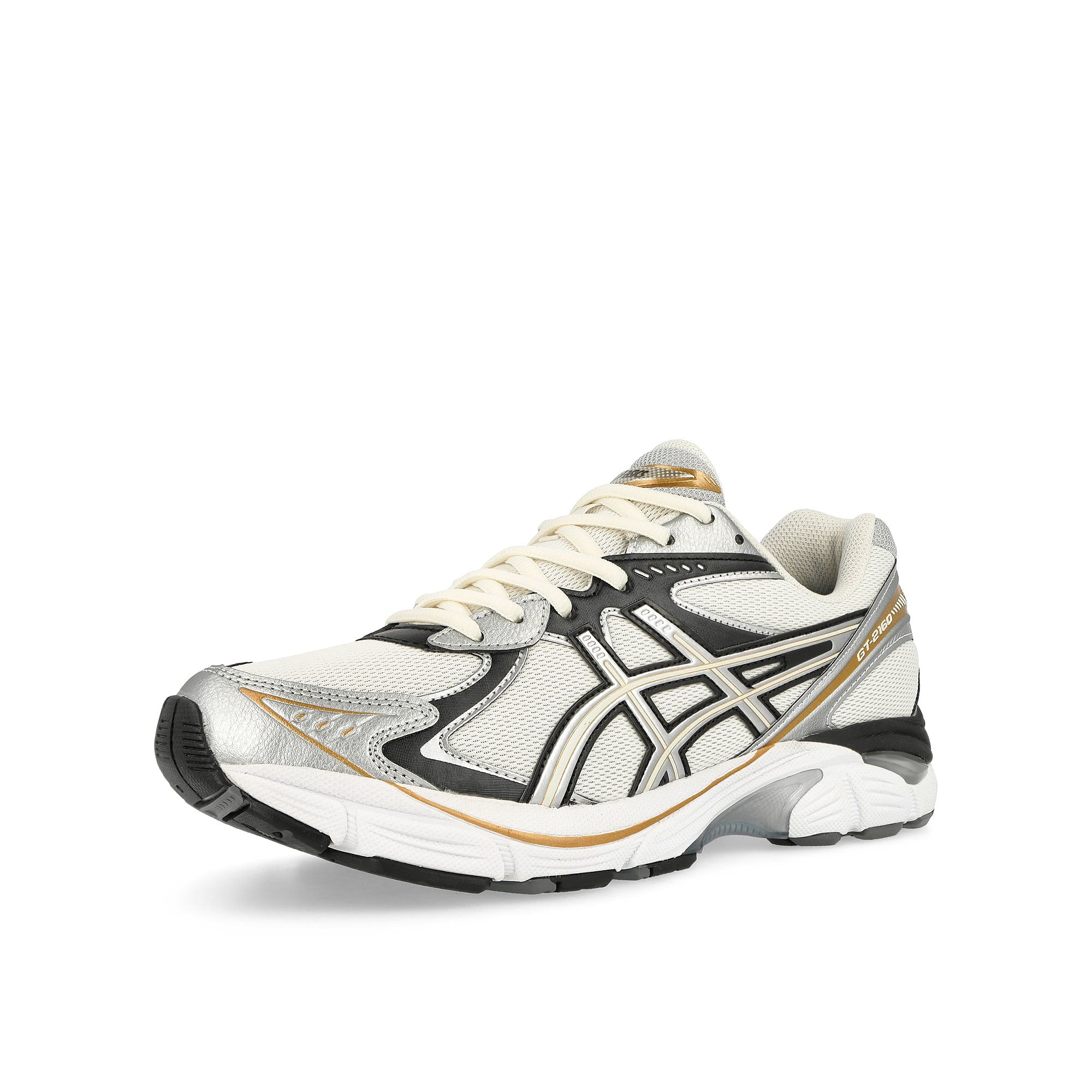 Asics GT-2160 Cream / Pure Silver Low Top Sneakers Close Up | Overkill