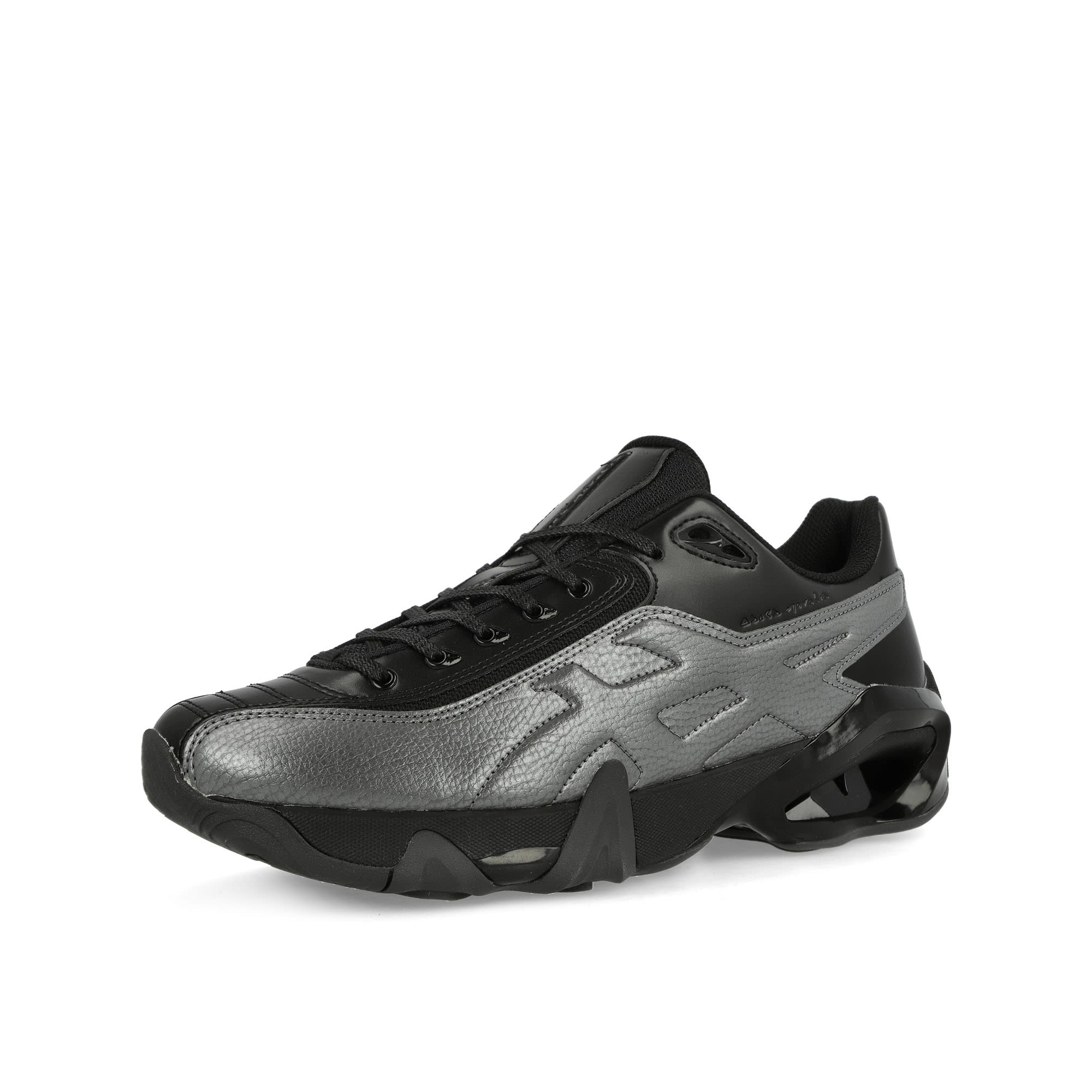 Asics Kiko Kostadinov x Asics Gel-Teremoa Obsidian Black / Smoke Shadow Sneakers Close Up | Overkill