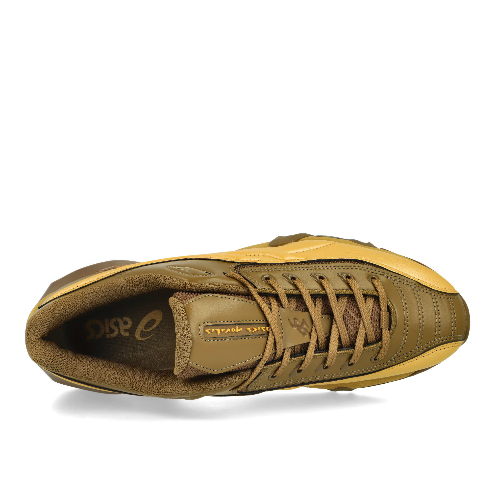 Asics Kiko Kostadinov x Asics Gel-Teremoa Medallion Yellow / Honey Low Top Sneakers Detailfoto | Overkill