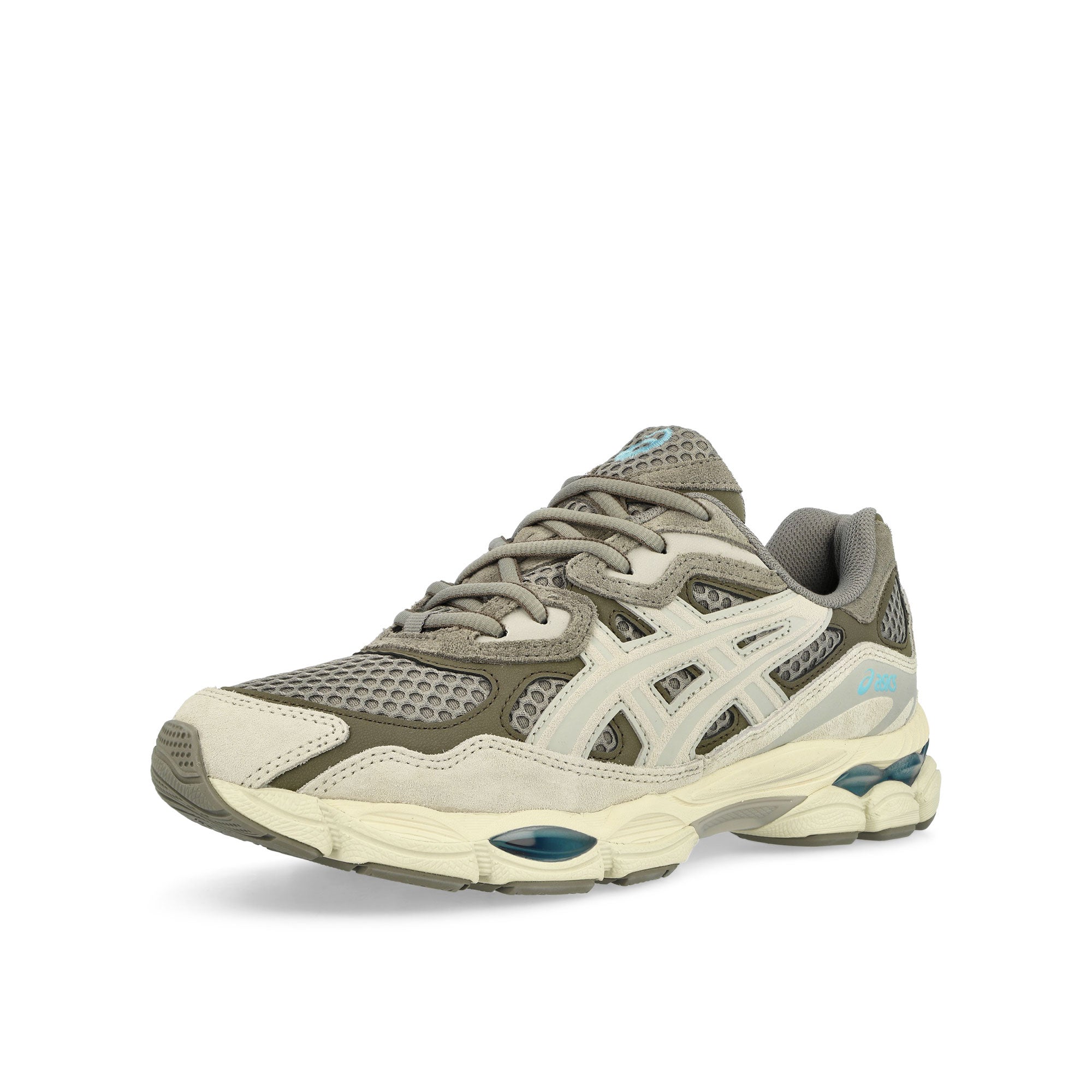 Asics Gel-NYC Steeple Grey / Cream Low Top Sneakers Close Up | Overkill