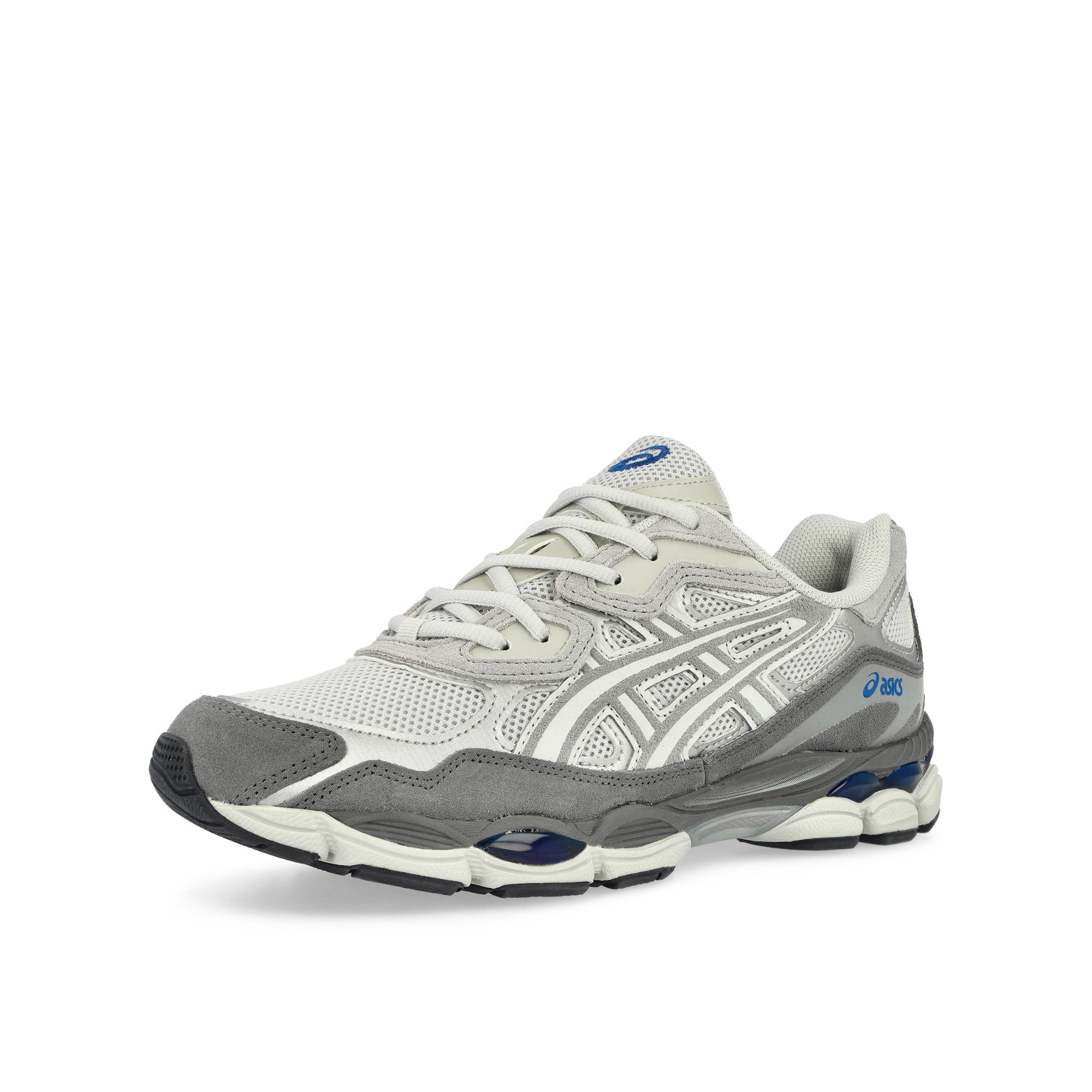 Asics Gel-NYC Glacier Grey / Gravel Low Top Sneakers Close Up | Overkill