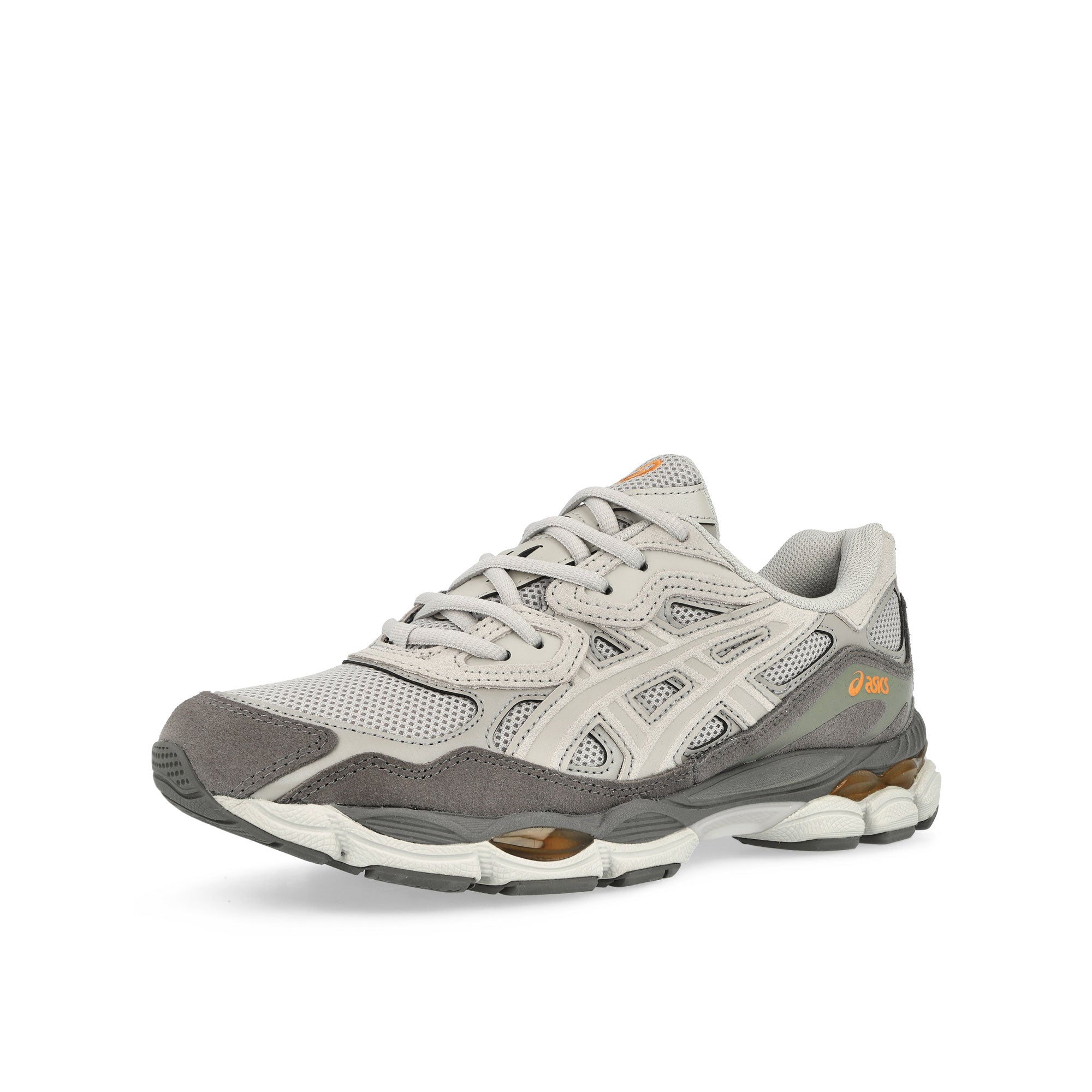 Asics Gel-NYC Cloud Grey / Cement Grey Low Top Sneakers Close Up | Overkill