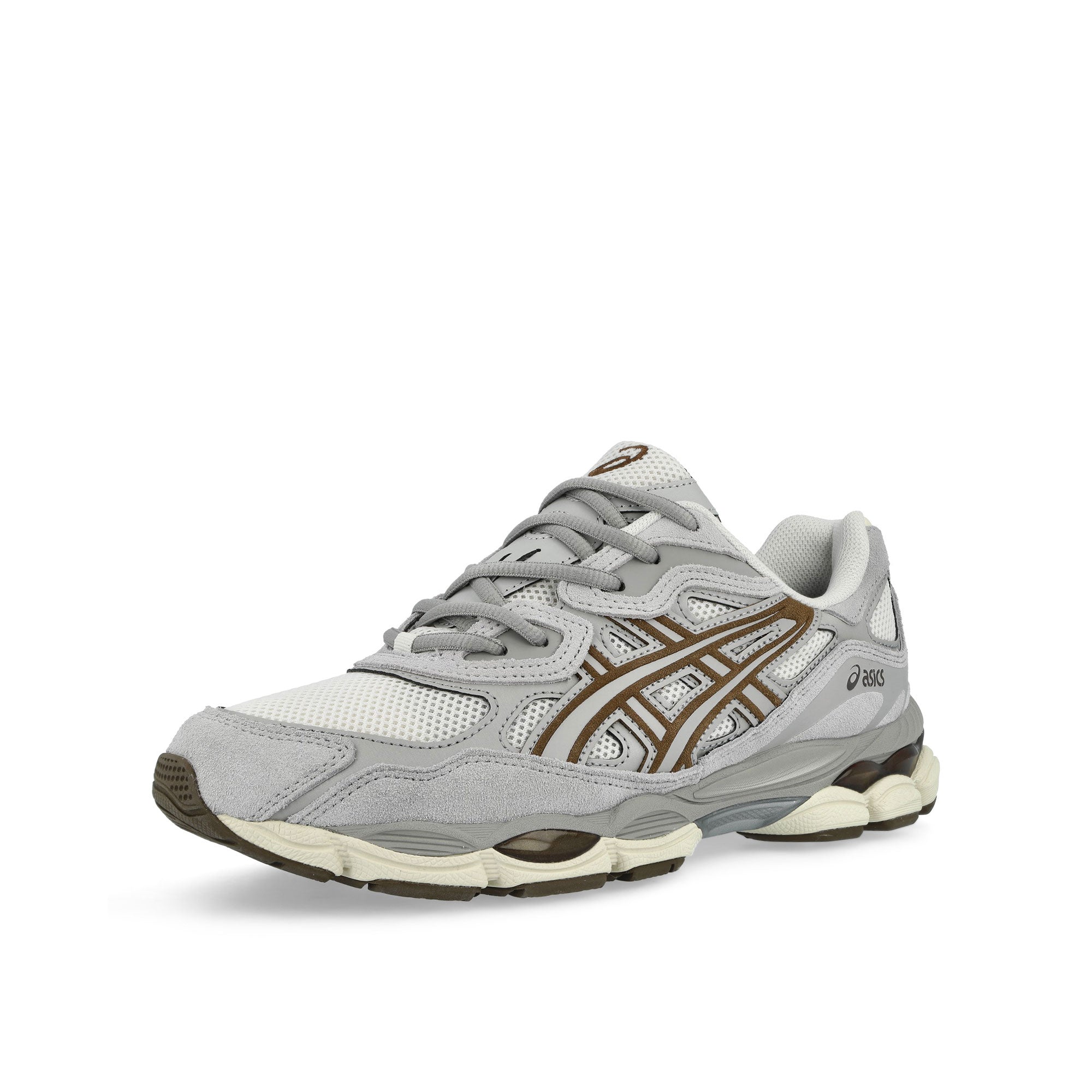 Asics Gel-NYC Cream / Cement Grey Low Top Sneakers 1203A383-114 Close-up | Overkill
