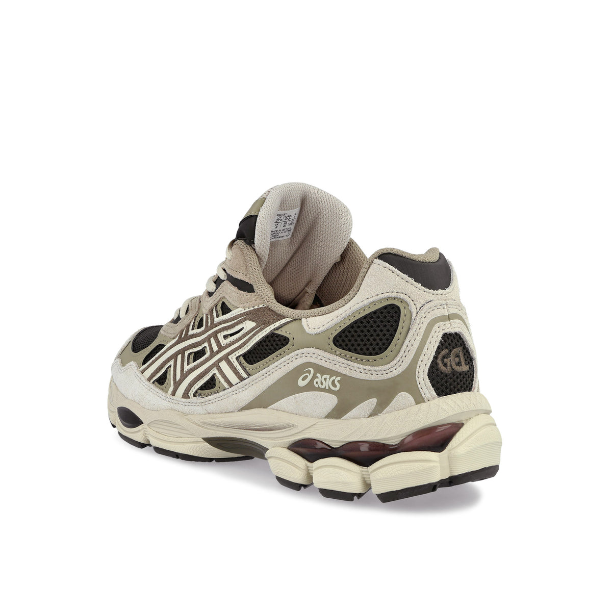 Asics GEL-NYC Black Coffee / Sepia Brown Low Top Sneakers 1203A383-204 Material | Overkill