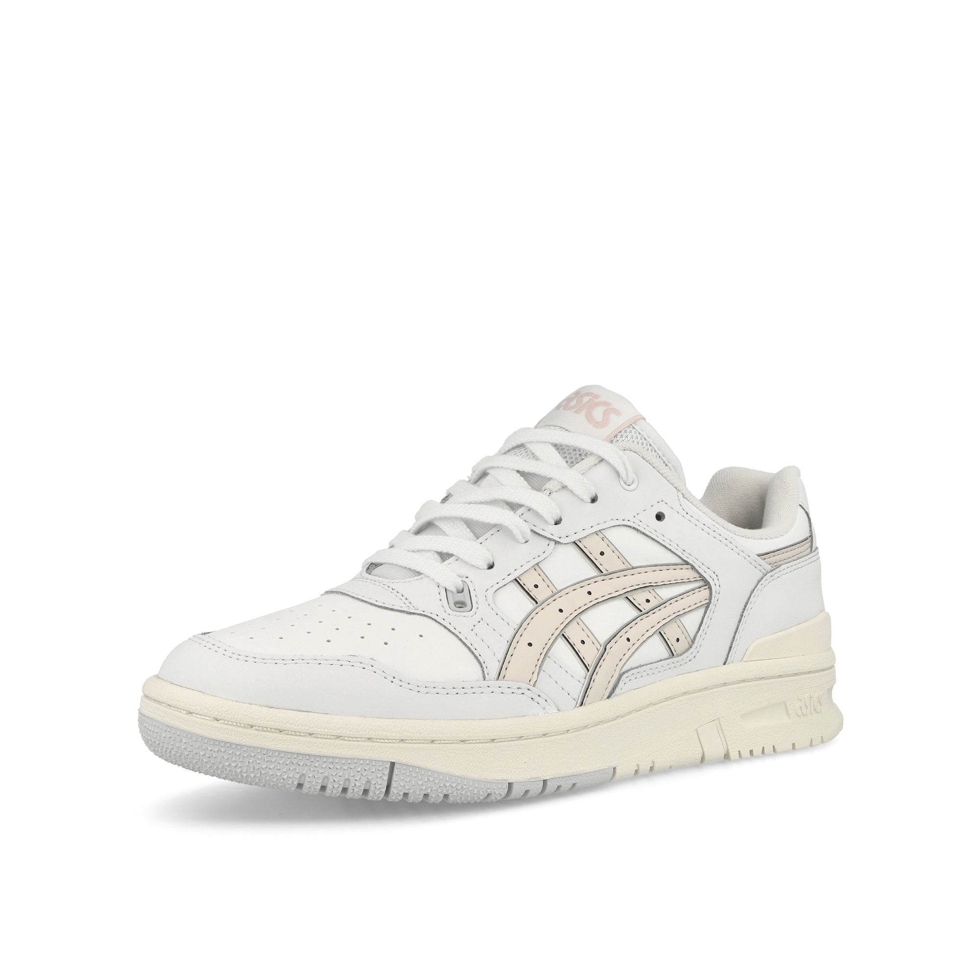 Asics EX89 White-Mineral Beige Low Top Sneakers Close Up | Overkill