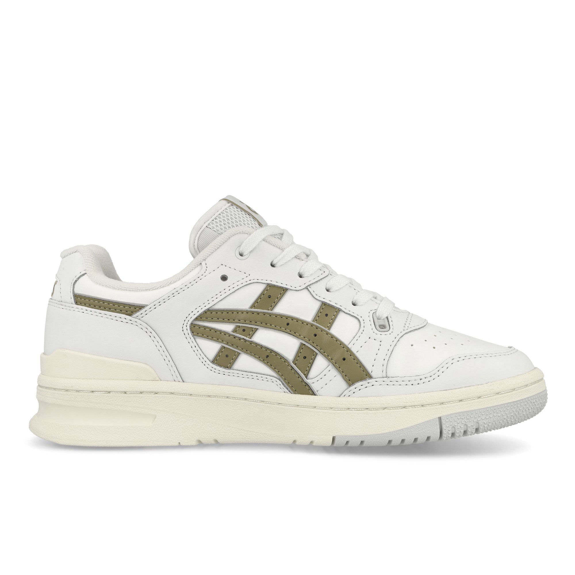 Asics EX89 White-Safari Khaki Low Top Sneakers Silhouette | Overkill
