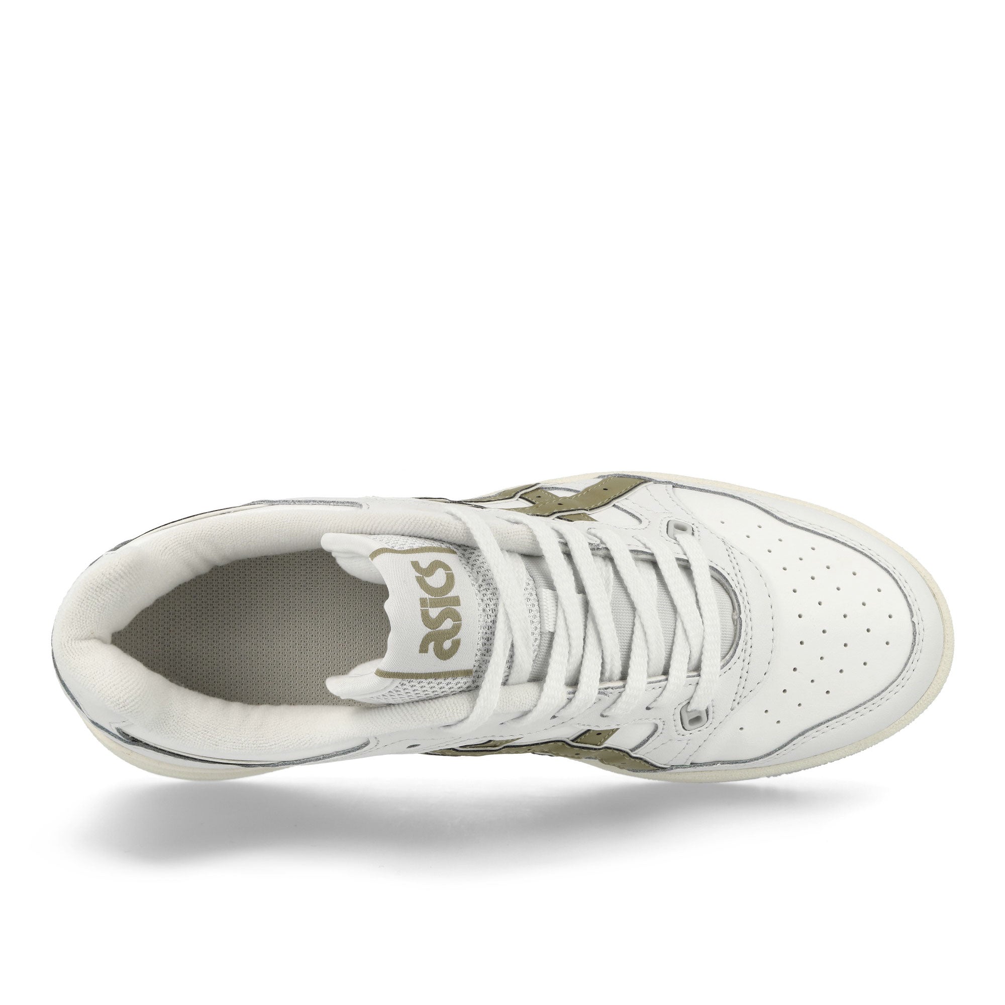 Asics EX89 White-Safari Khaki Low Top Sneakers Detailfoto | Overkill